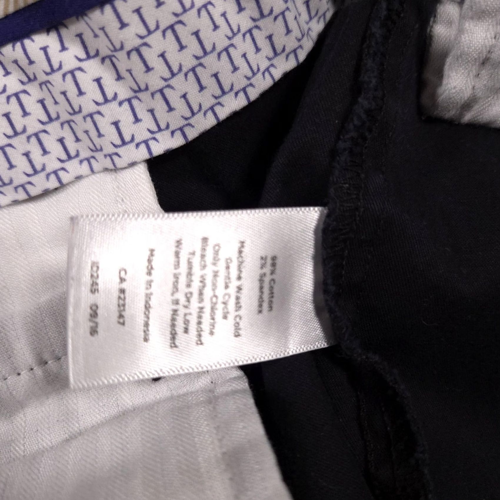 Talbots Talbots Pants Womens 12P The Perfect Crop Petite Stretch Career Office Blue Straight Zip Front Pockets Mens? Size 34" / US 12 / IT 48 - 6 Thumbnail