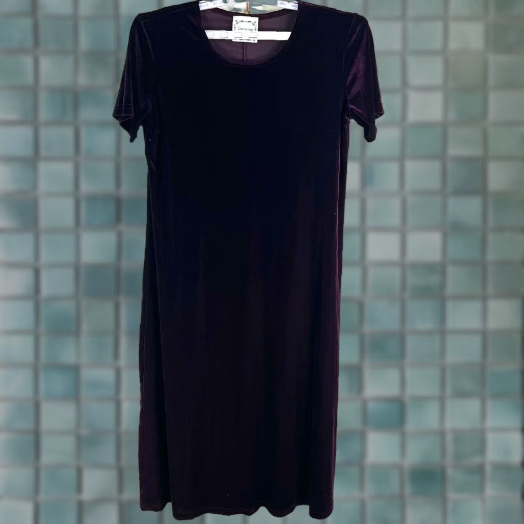 Velvet Dressing Clio Dress Maxi Velvet Dark Burgundy L Womens Size 36" / US 14 / IT 50 - 1 Thumbnail
