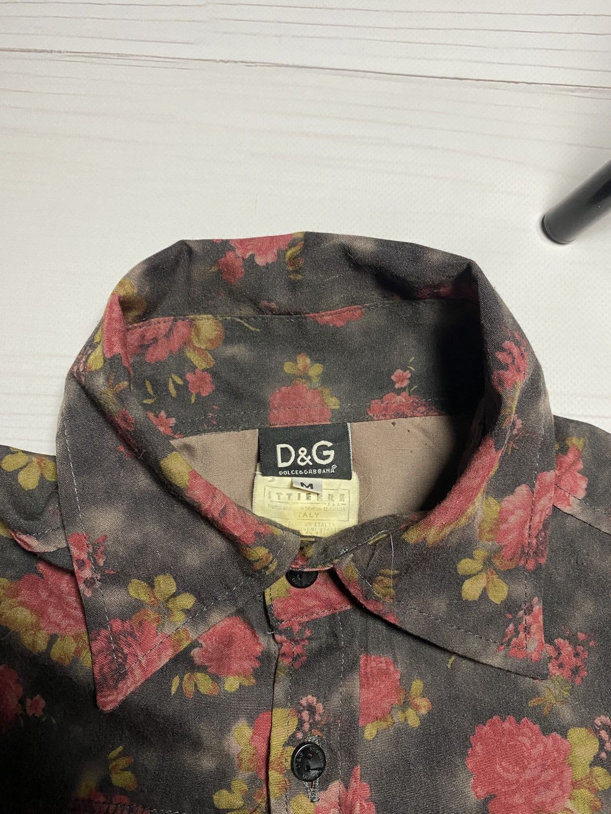 Dolce & Gabbana × Vintage Vintage Dolce & Gabbana floral y2k button up shirt Size M / US 6-8 / IT 42-44 - 3 Thumbnail