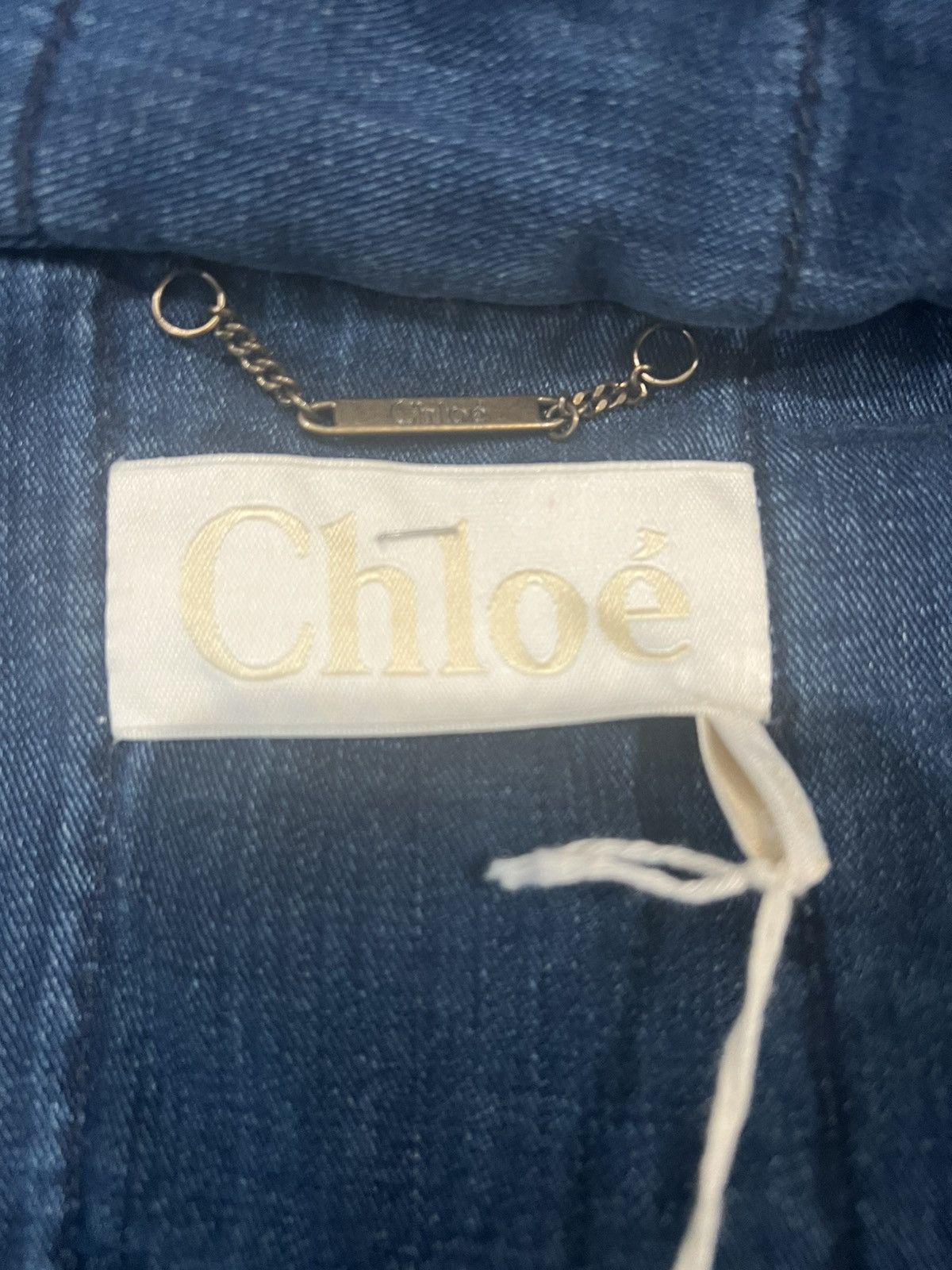 Chloe Chloé Quilted Denim Jacket Size M / US 6-8 / IT 42-44 - 1 Thumbnail