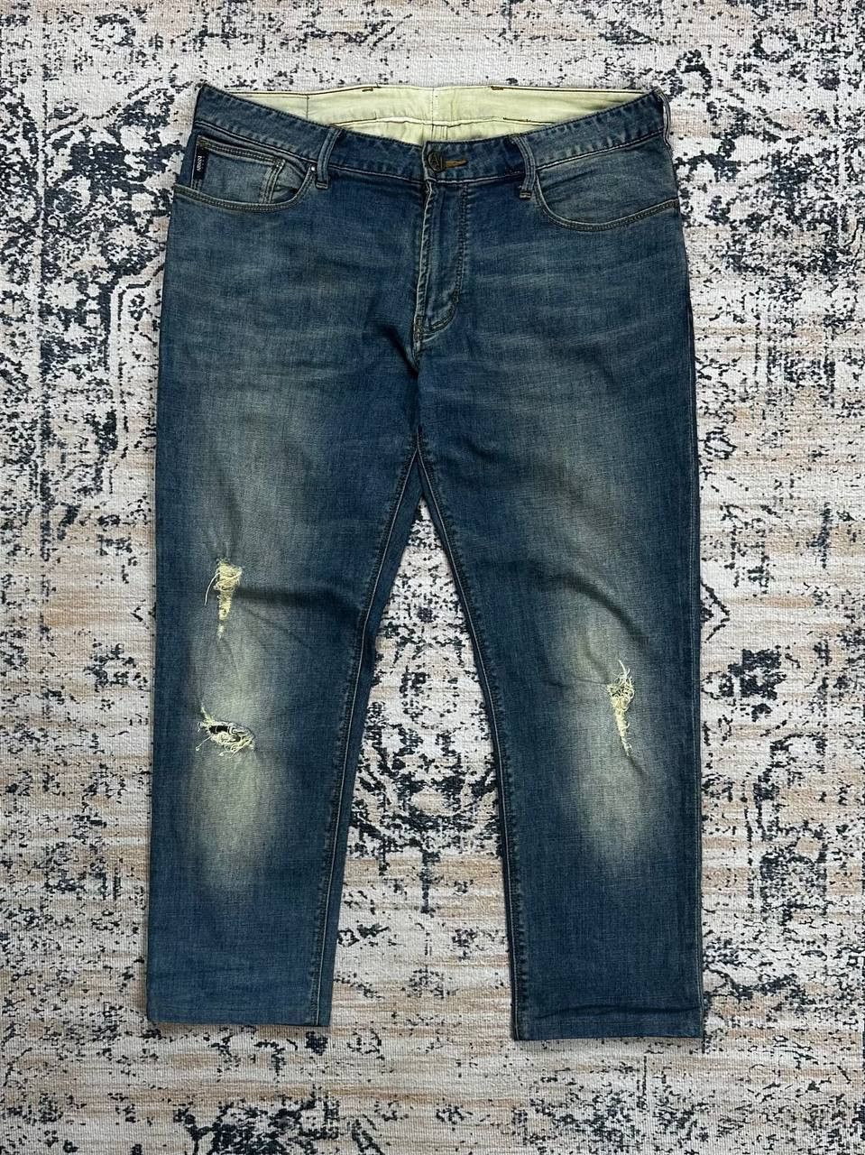 Giorgio Armani Vintage Armani Jeans Distressed Denim Pants Size US 34 / EU 50 - 2 Thumbnail