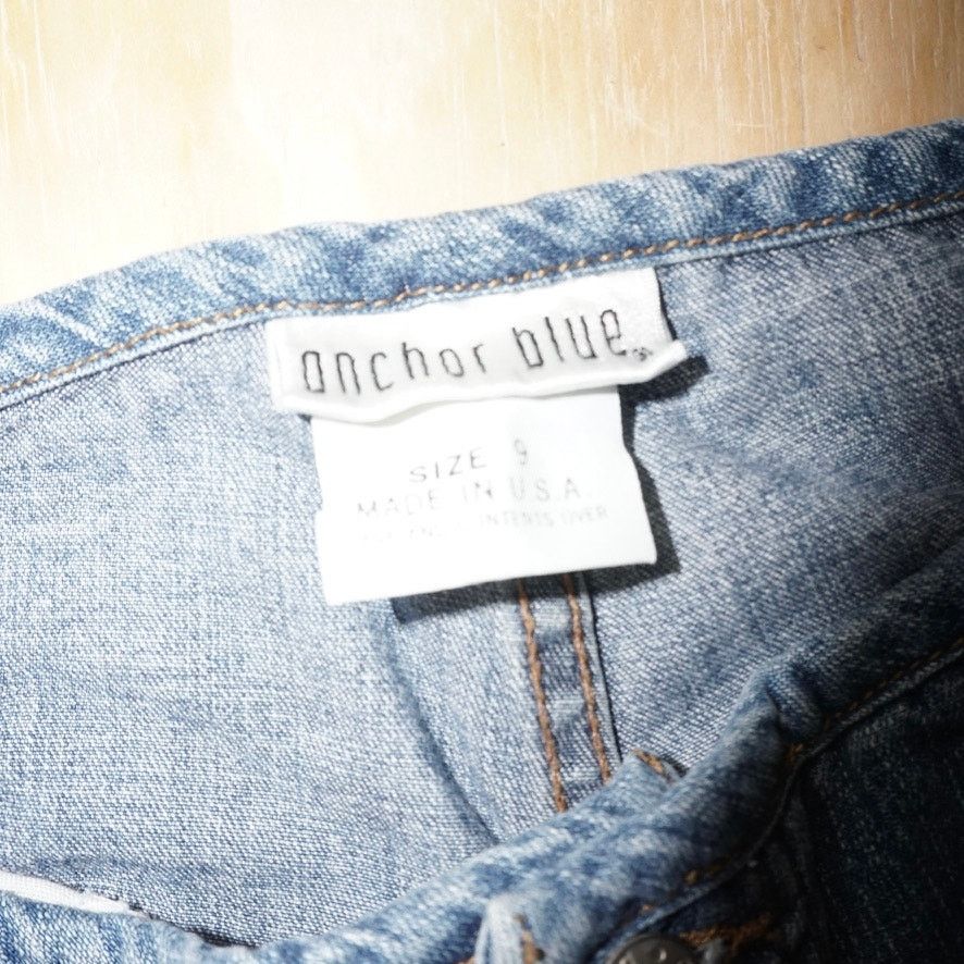 Anchor Blue 9 - Vintage Y2K anchor blue made in USA 1990s femme pants Size 29" - 4 Thumbnail
