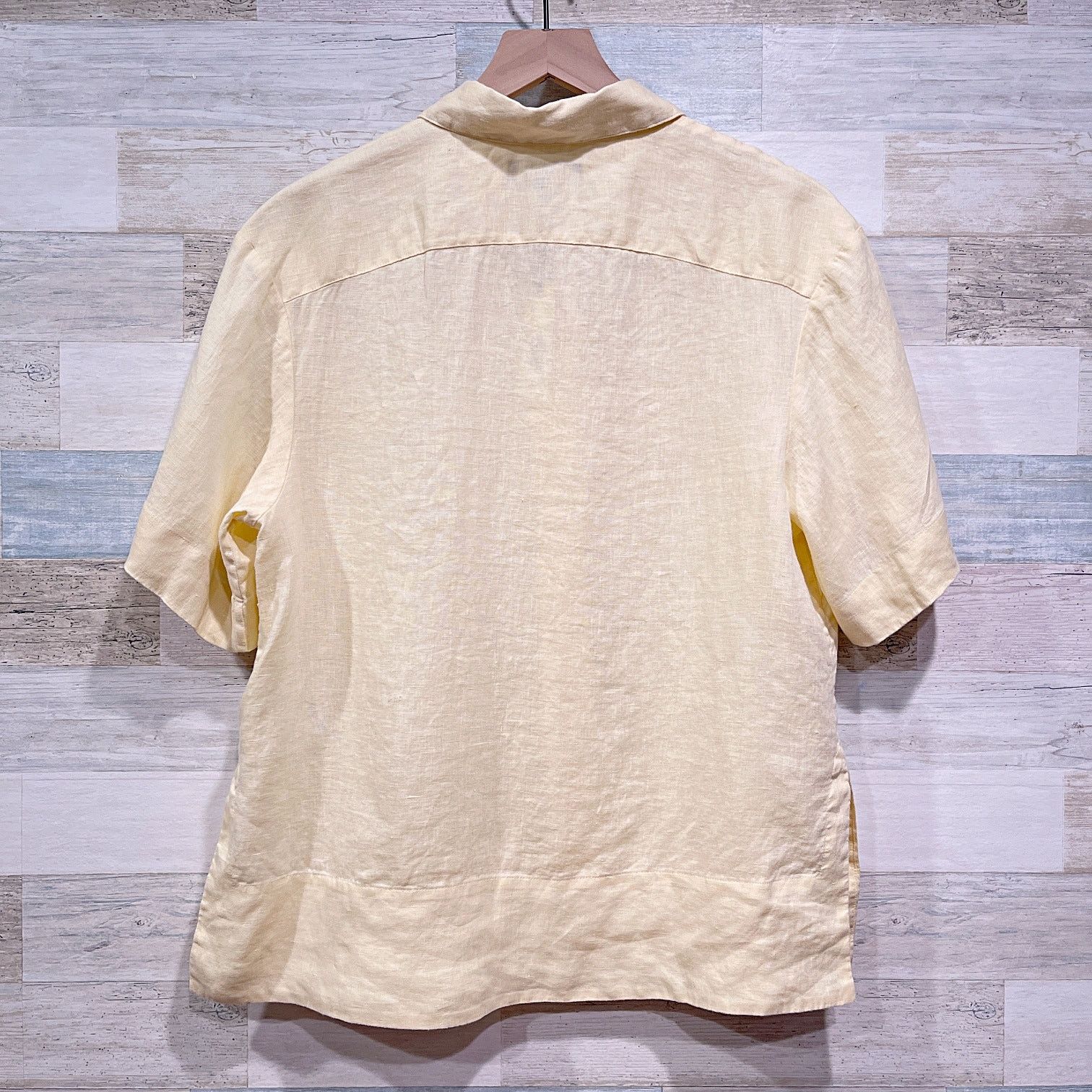 Banana Republic BANANA REPUBLIC Boxy Linen Shirt Yellow Womems Small Size S / US 4 / IT 40 - 4 Thumbnail