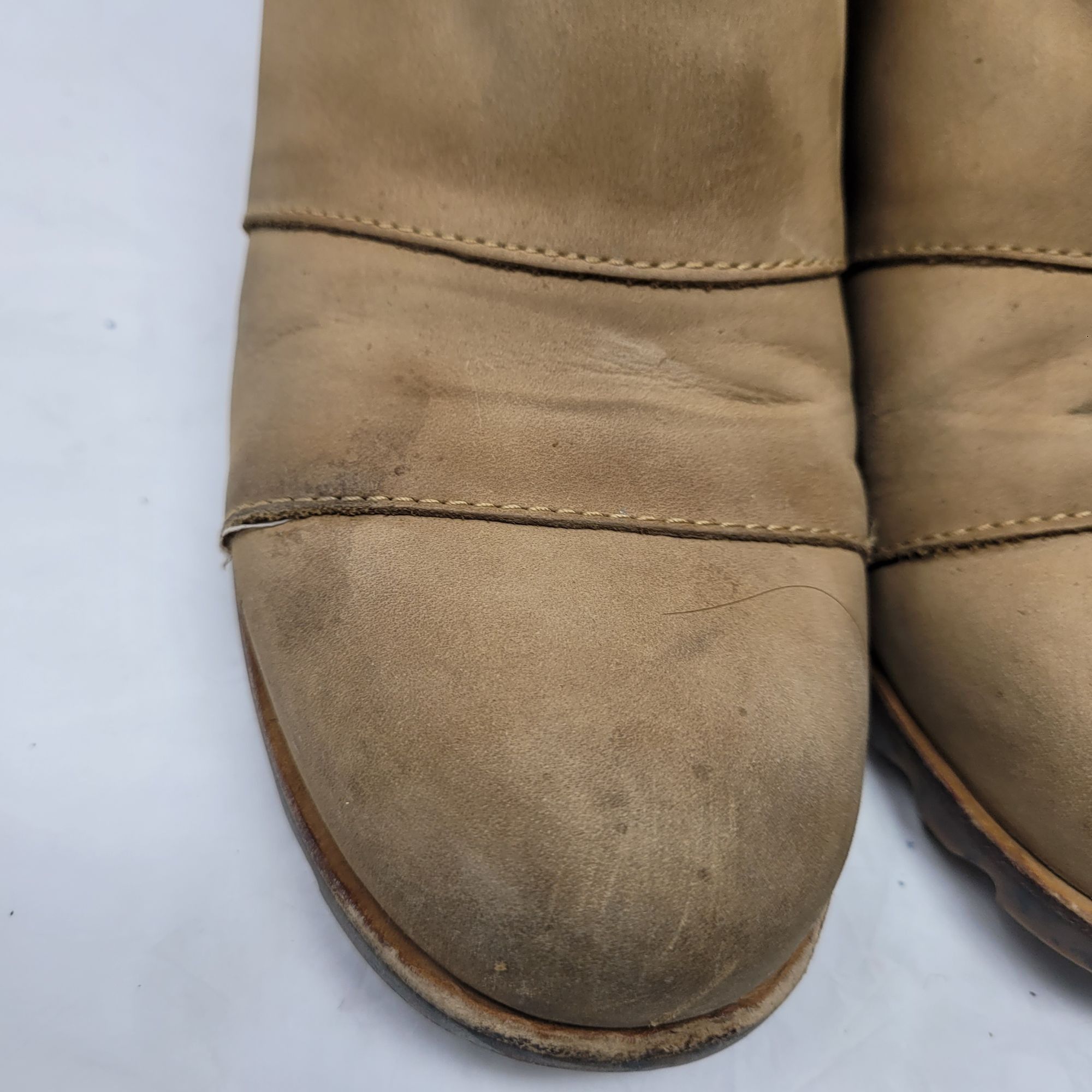 SOREL Sorel Womens Leather Lea Wedge Booties Elk Curry Sz 9.5 Mad Size US 9.5 / IT 39.5 - 8 Thumbnail
