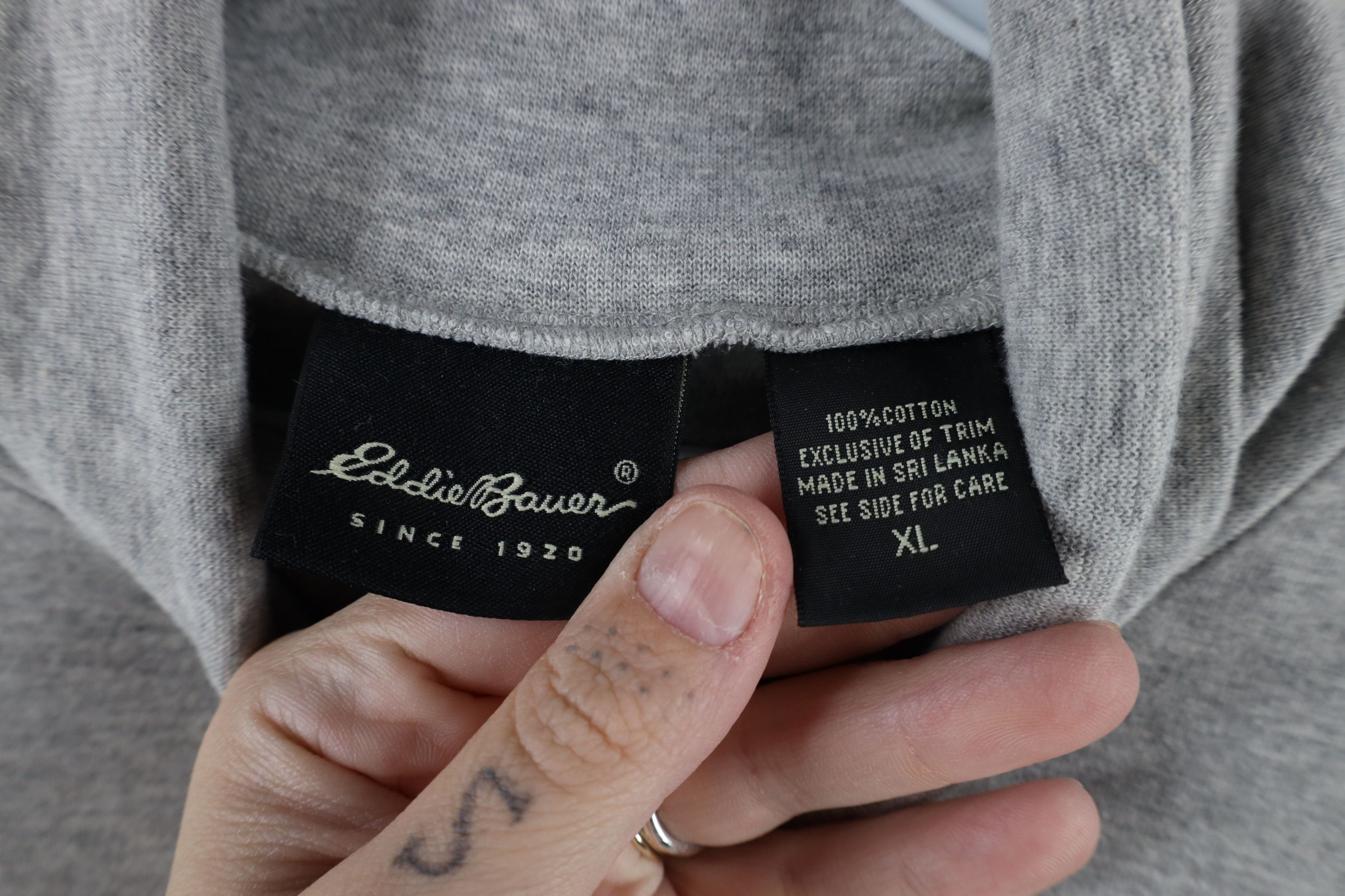 Eddie Bauer × Vintage Vintage 90s Eddie Bauer Long Sleeve Turtleneck T-Shirt Gray Size US XL / EU 56 / 4 - 4 Thumbnail
