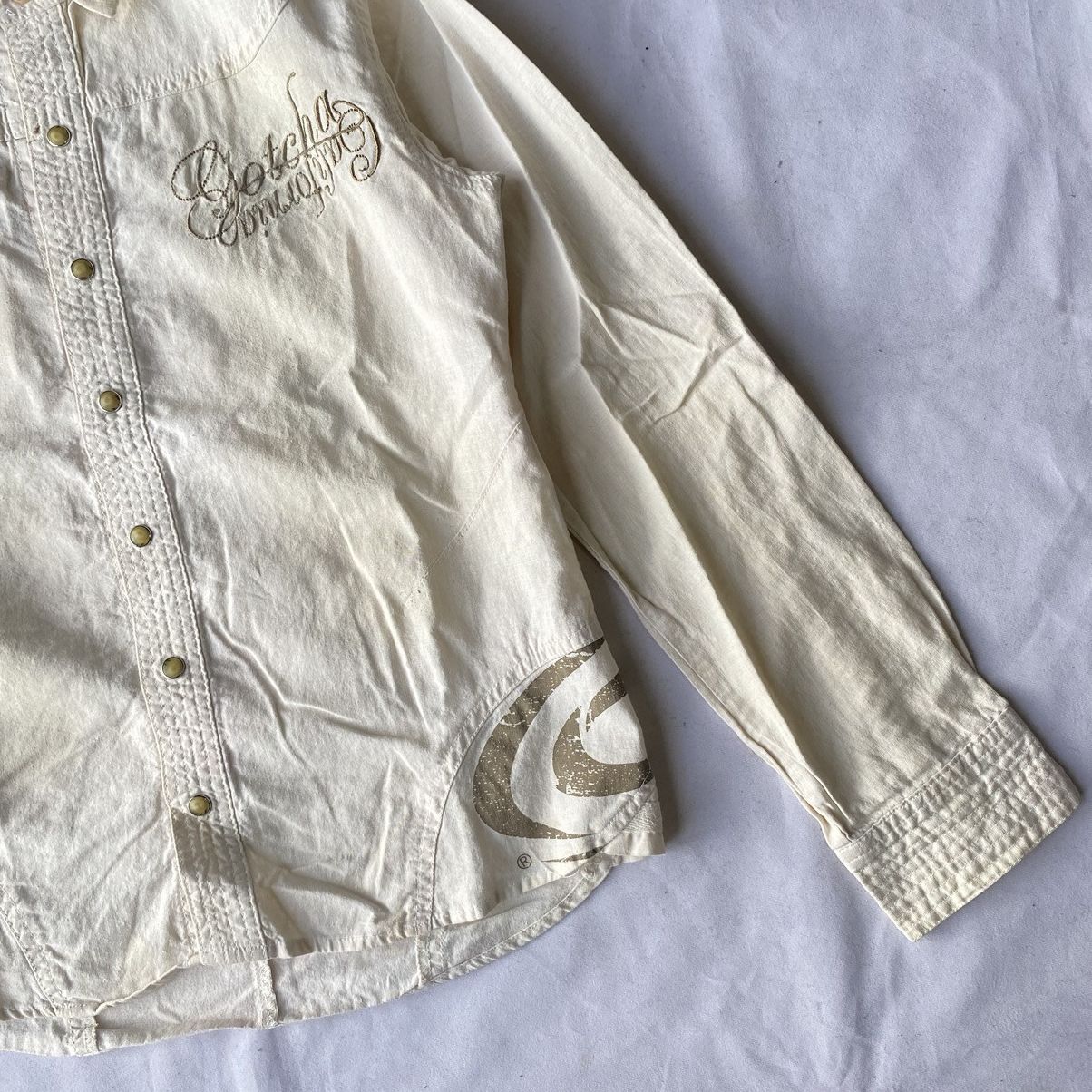 If Six Was Nine × Japanese Brand × Le Grande Bleu (L.G.B.) Japanese GOA Style Gotcha California Button Up Shirt Size US S / EU 44-46 / 1 - 8 Thumbnail