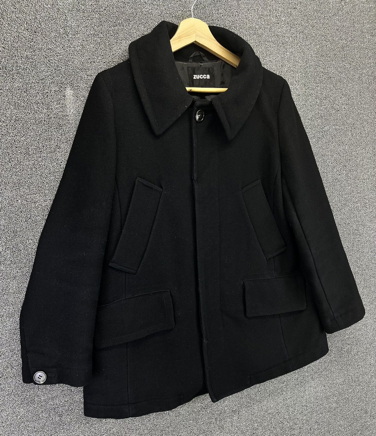 Issey Miyake Vintage Issey Miyake Zucca Black Wool Jacket Size L / US 10 / IT 46 - 2 Thumbnail
