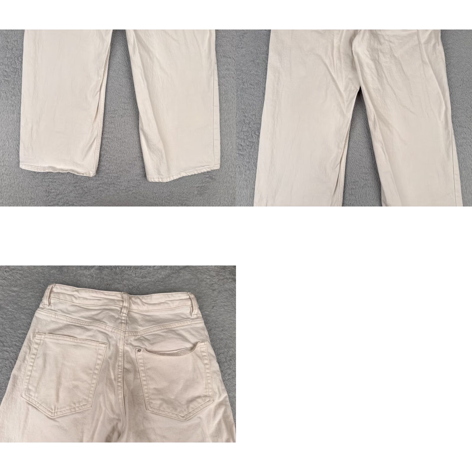 Denime &Denim Jeans White 4 Womens Cotton Denim Cropped High Rise Regular Fit 26x25 Jeans? Size 27" / US 4 / IT 40 - 10 Thumbnail