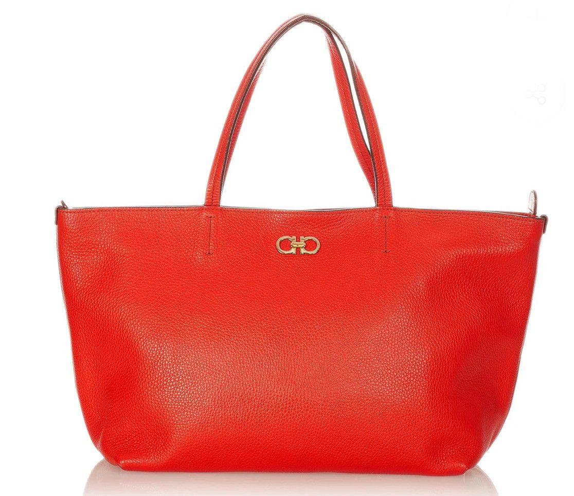 Salvatore Ferragamo Ferragamo Bice Leather Tote Bag Size ONE SIZE - 1 Thumbnail
