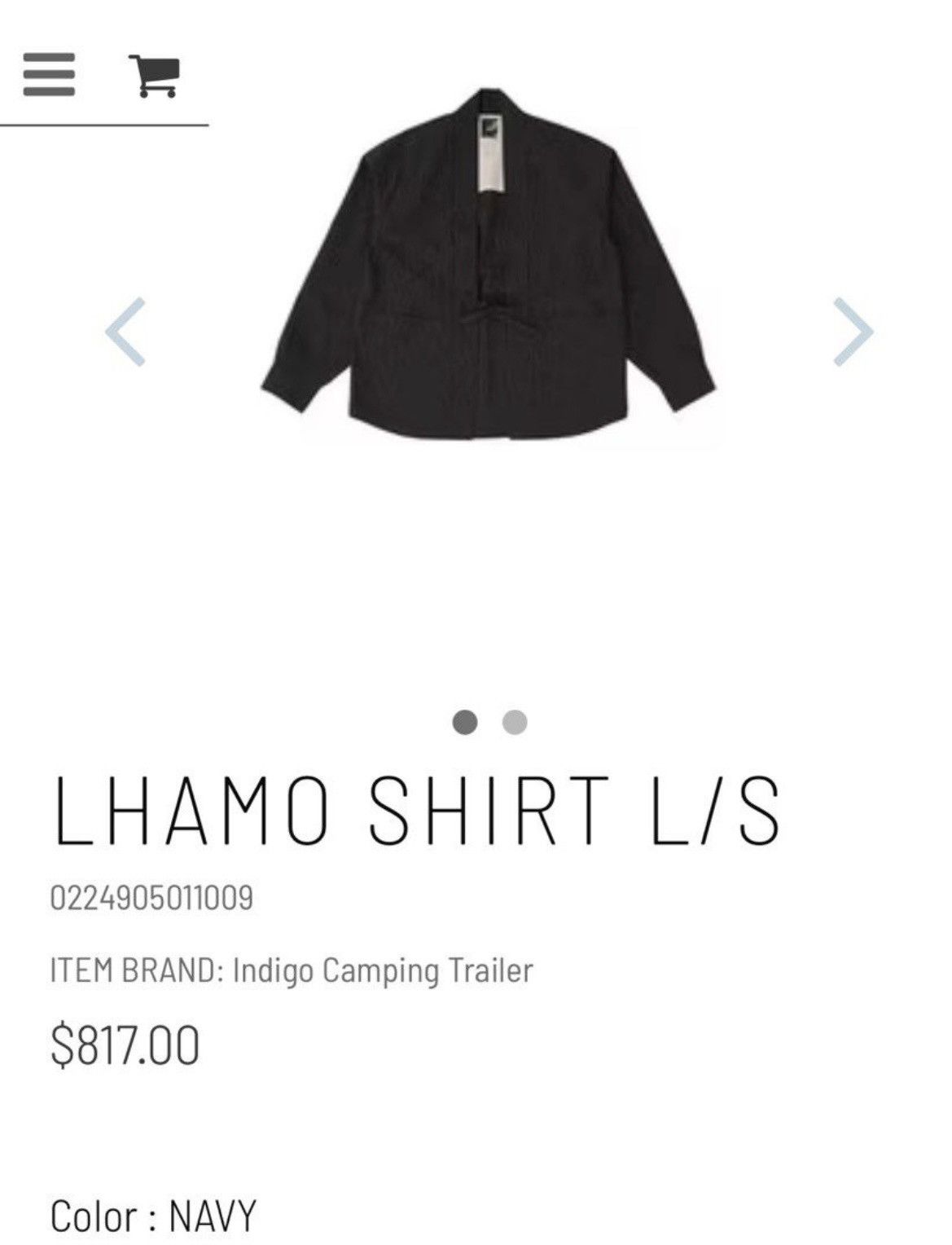 Visvim Visvim Lhamo Shirt L/S Size 2 Size US S / EU 44-46 / 1 - 1 Thumbnail