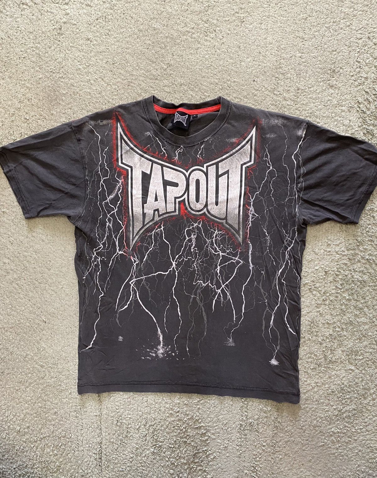 Ed Hardy Rare Tapout Lightning Cross Tee Y2K Affliction Style | Grailed