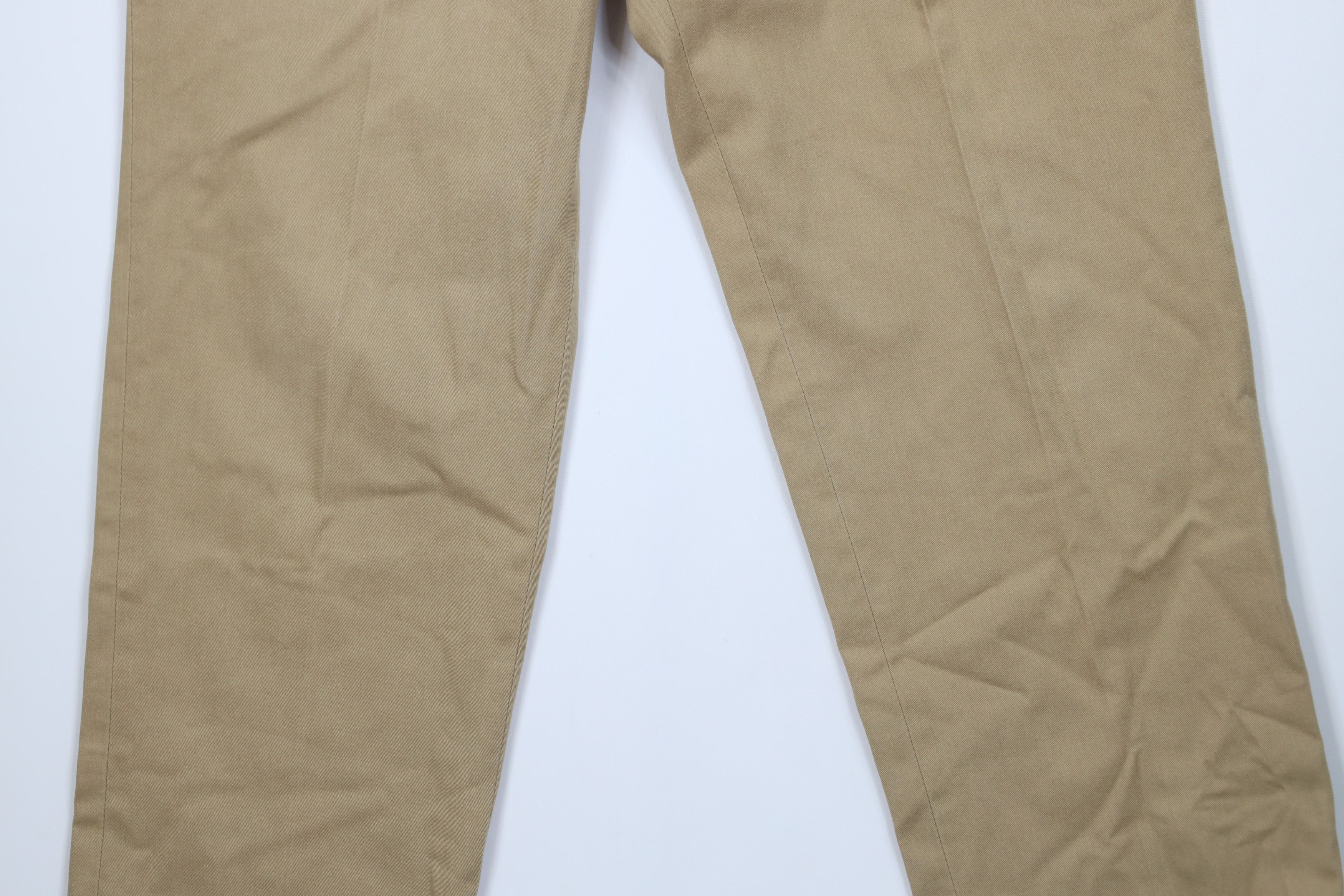 Vintage Vintage 70s Streetwear Bootcut Pleated Chino Pants Khaki USA Size US 32 / EU 48 - 3 Thumbnail