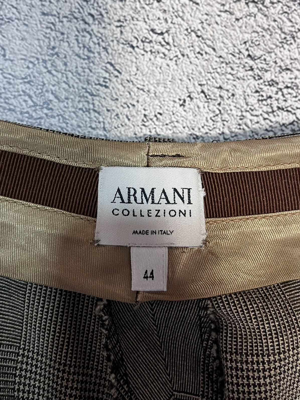 Armani Collezioni Armani Collezioni Plaid Wool Dress Pants Check Trousers Size 30" / US 8 / IT 44 - 3 Thumbnail