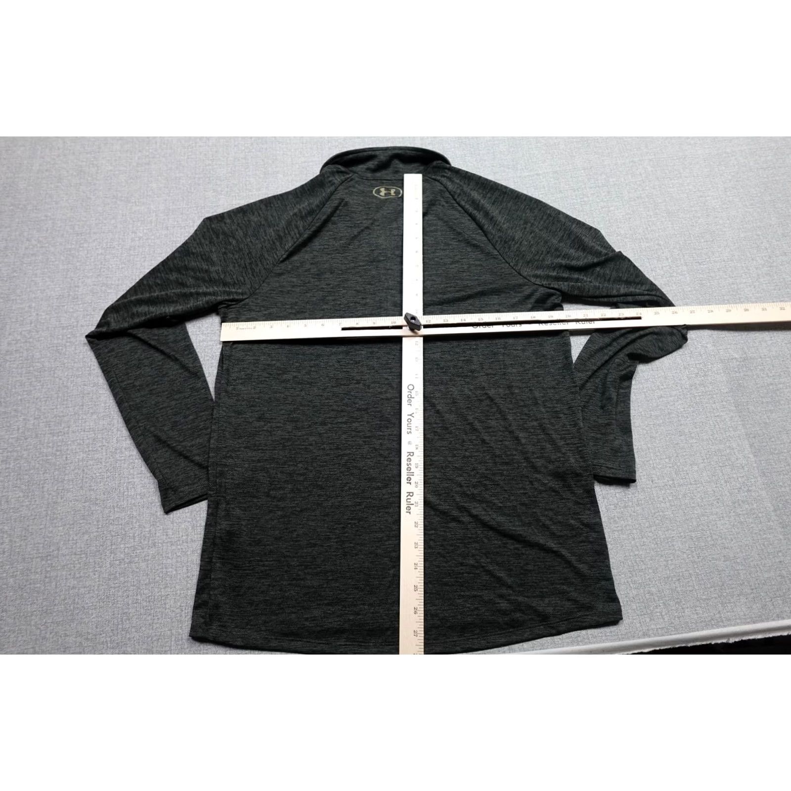 Under Armour Under Armour HeatGear Quarter Zip Pullover Mens Medium Gray Long Sleeve Training Size US M / EU 48-50 / 2 - 5 Thumbnail