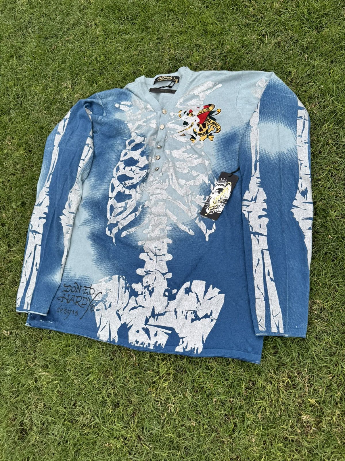 Ed Hardy Ed Hardy by Christian Audigier Cardigan Amazing Condition Size US XXL / EU 58 / 5 - 2 Thumbnail
