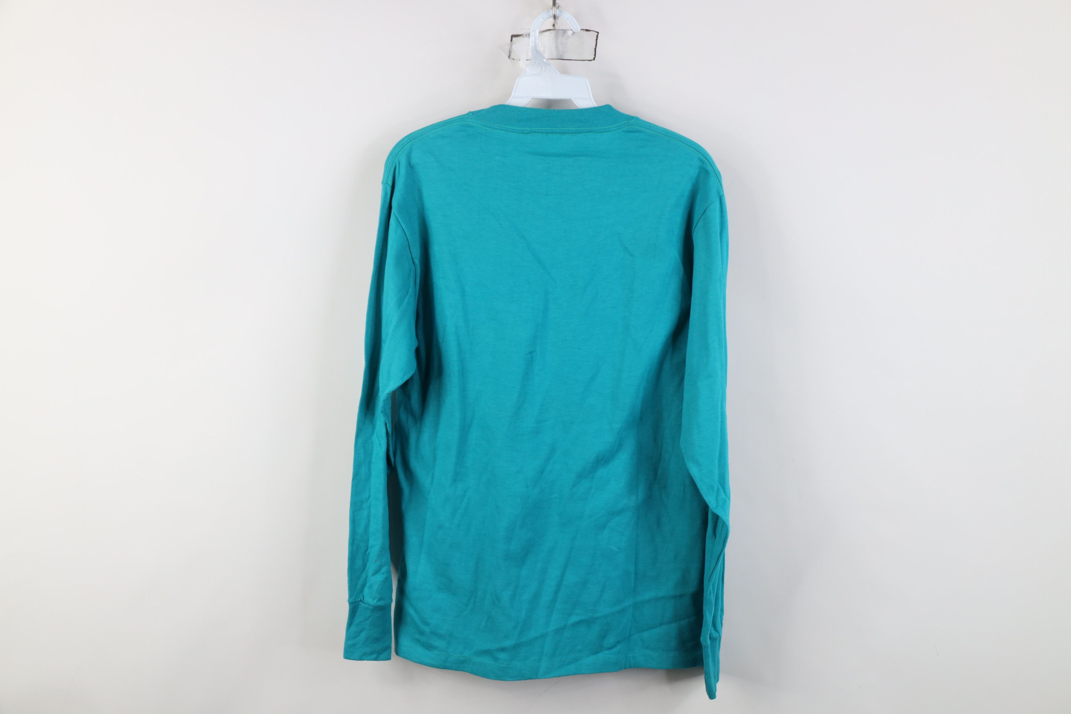 Vintage Vintage 70s 80s Streetwear Long Sleeve T-Shirt Blue USA Size US M / EU 48-50 / 2 - 9 Thumbnail