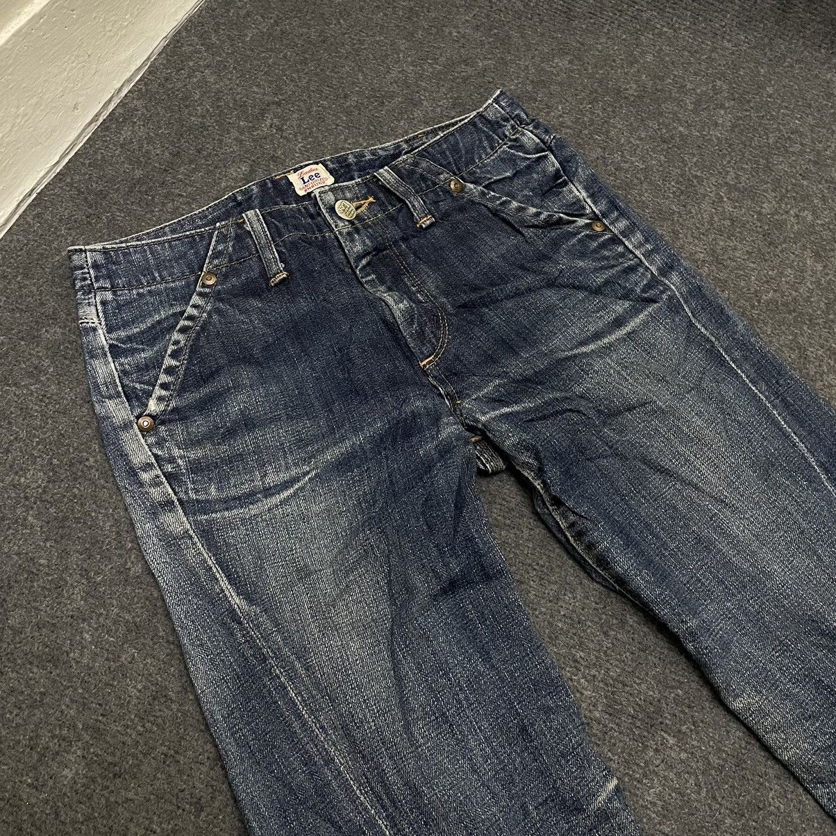 Lee × Vintage Vintage Union Made by Lee Crazy Fades Flare Jeans Size US 29 - 4 Thumbnail
