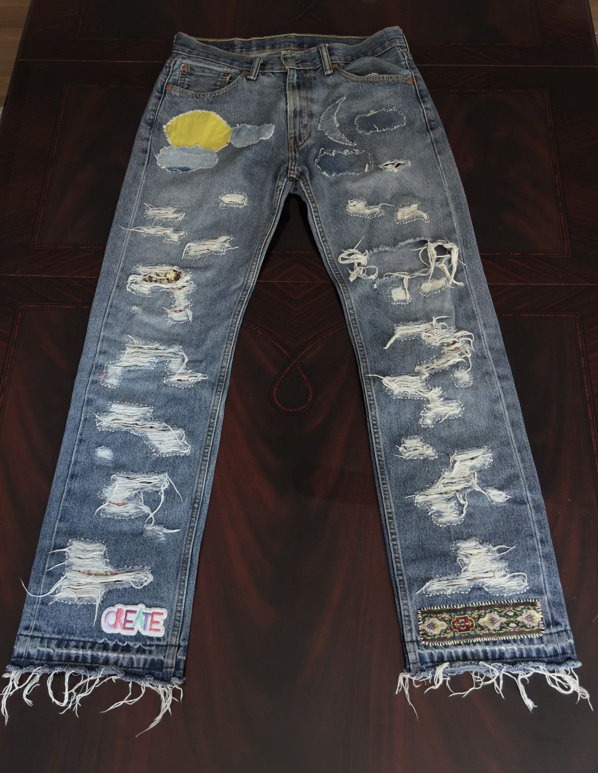 Other Vintage Levi Patch Work Denim Size US 32 / EU 48 - 3 Thumbnail