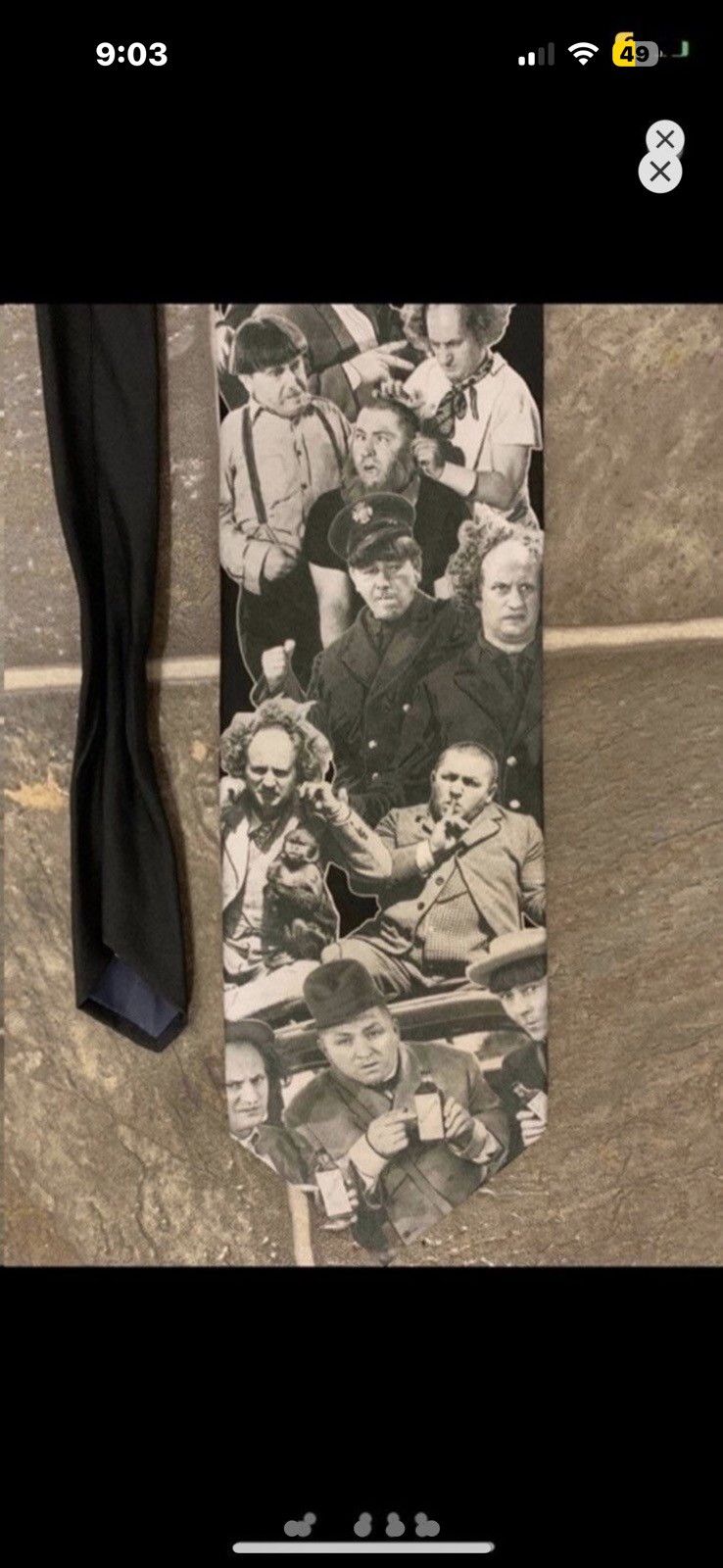 Vintage ***FINAL DROP***RARE 90s “THREE STOOGES” TIE RALPH MARTIN Size ONE SIZE - 2 Thumbnail