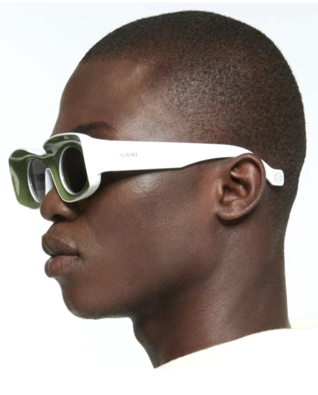 Loewe LOEWE PAULA'S IBIZA WHITE OLIVE/GREY LENS SUNGLASSES Size ONE SIZE - 2 Thumbnail