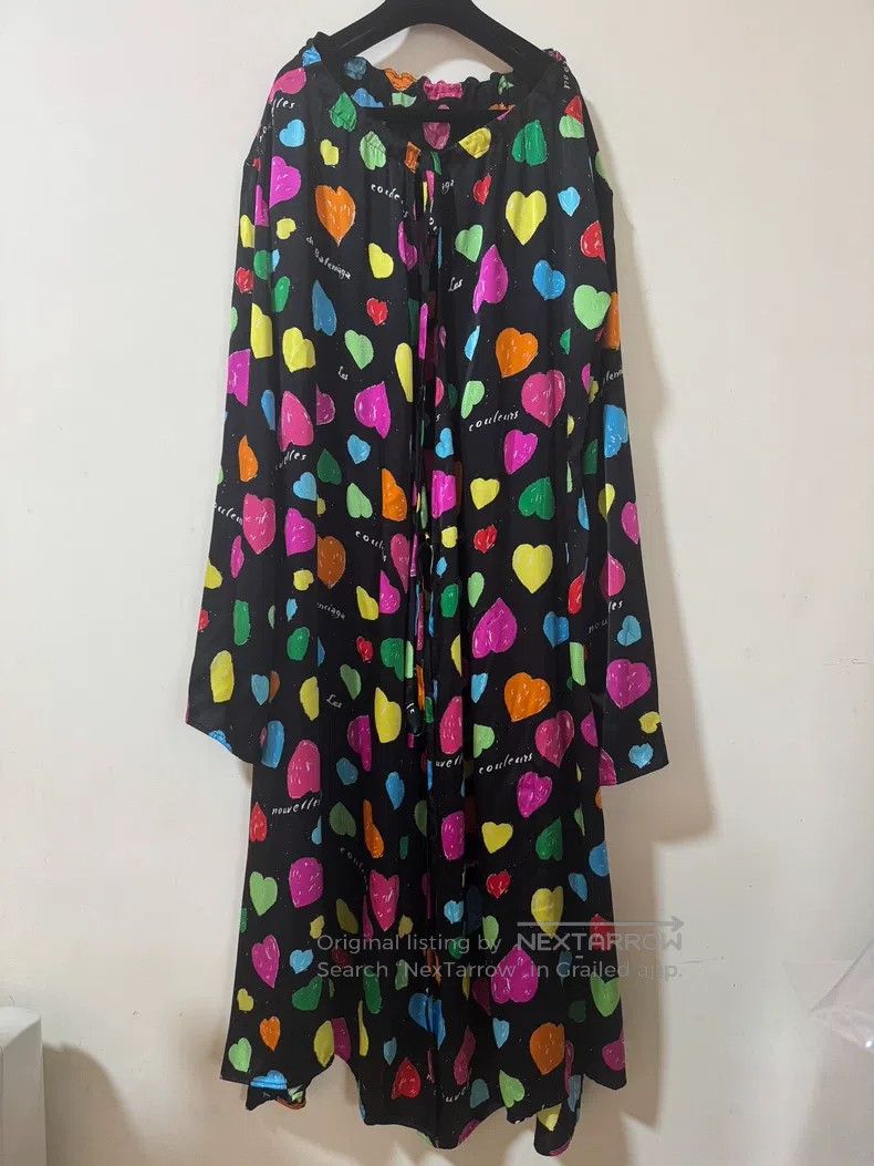 Balenciaga Balenciaga Valentine's Day Limited Colorful Heart Silk Dre Size XS / US 0-2 / IT 36-38 - 3 Thumbnail