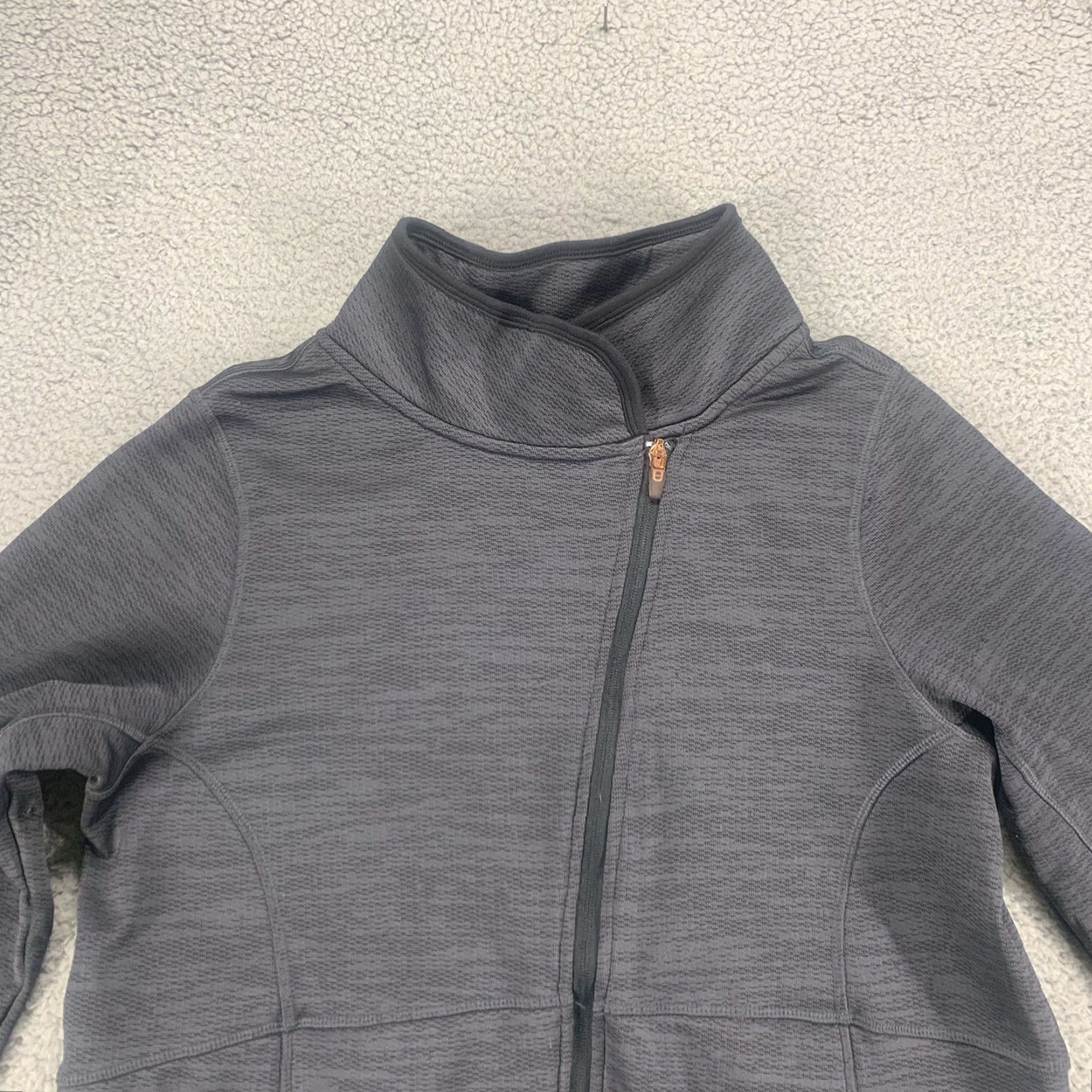 Champion Champion Jacket Womens Large Gray Logo Full Zip Size L / US 10 / IT 46 - 3 Thumbnail