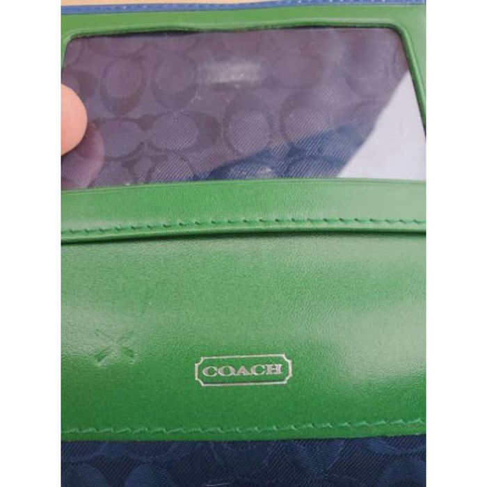 Coach Coach Colorblock Leather Flap Buckle Wallet id Holder Grailed