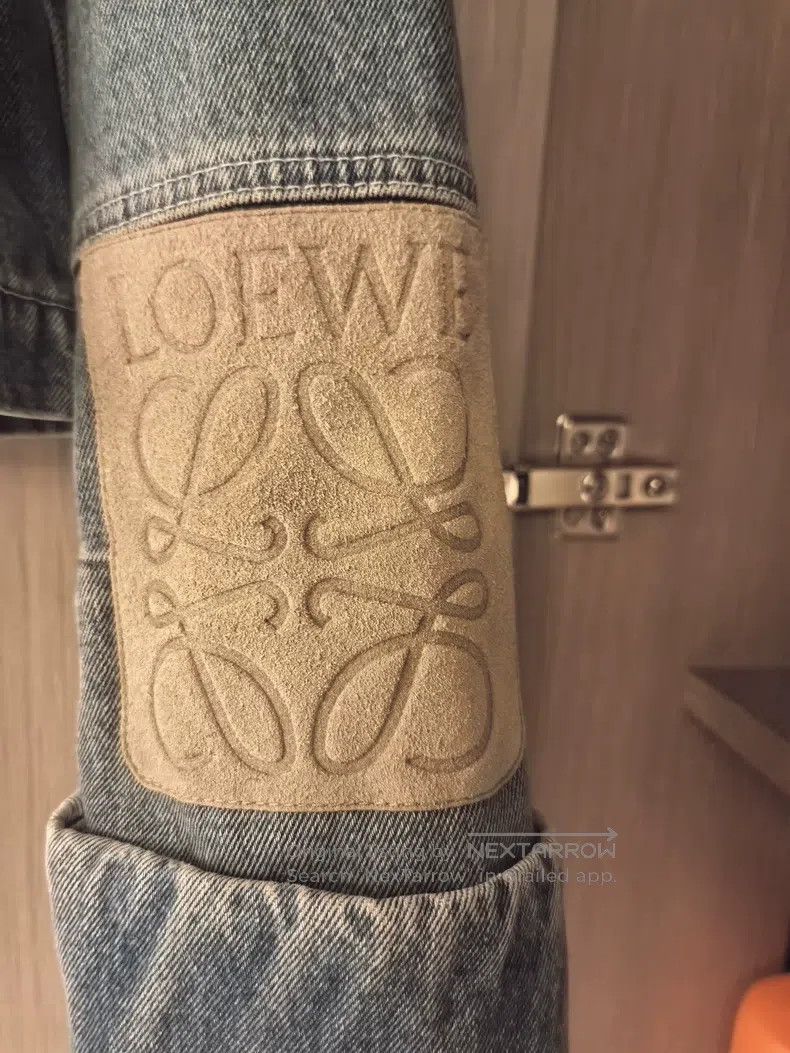 Loewe Loewe Cuff leather patch denim jacket Size XS / US 0-2 / IT 36-38 - 3 Thumbnail