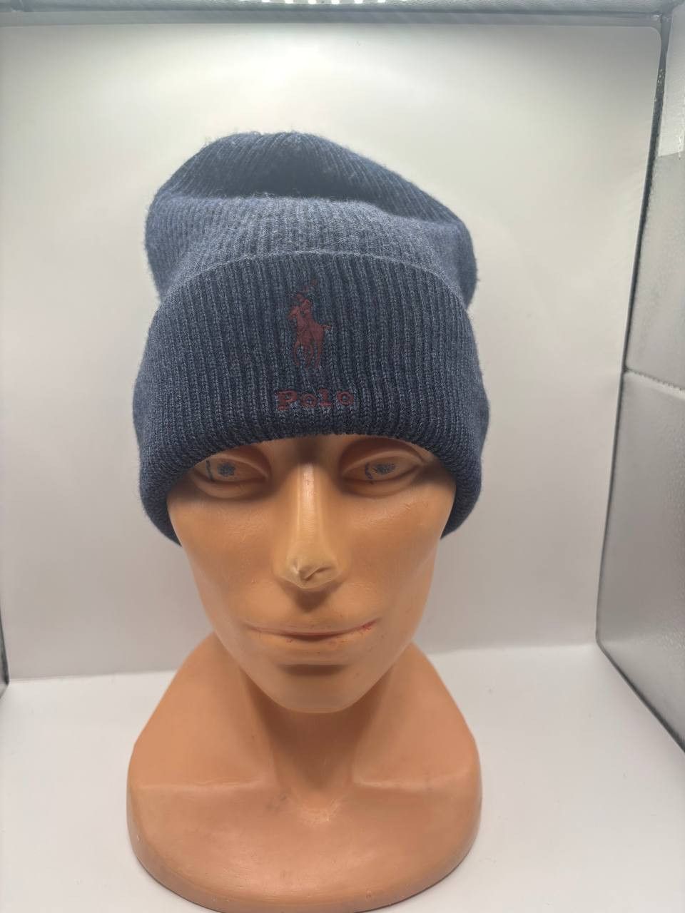 Polo Ralph Lauren Polo Ralph Lauren Merino Wool Beanie Navy Blue (Authentic) Size ONE SIZE - 1 Thumbnail