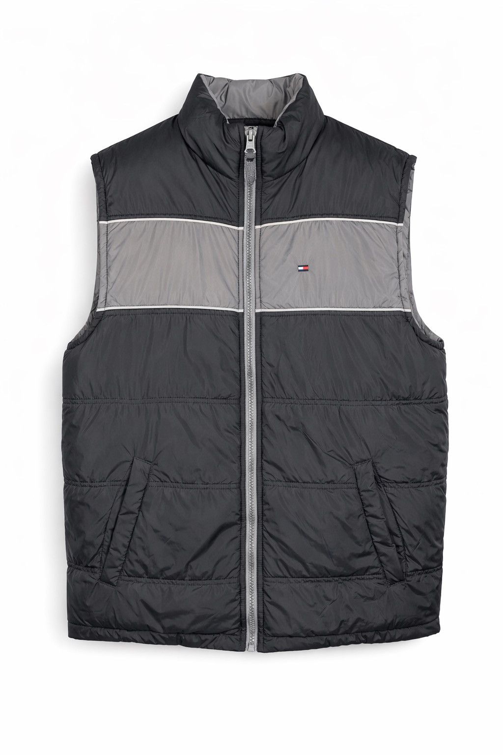 Tommy Hilfiger Tommy Hilfiger Puffer Vest Grey Sleeveless Jacket Japan Size US S / EU 44-46 / 1 - 2 Thumbnail