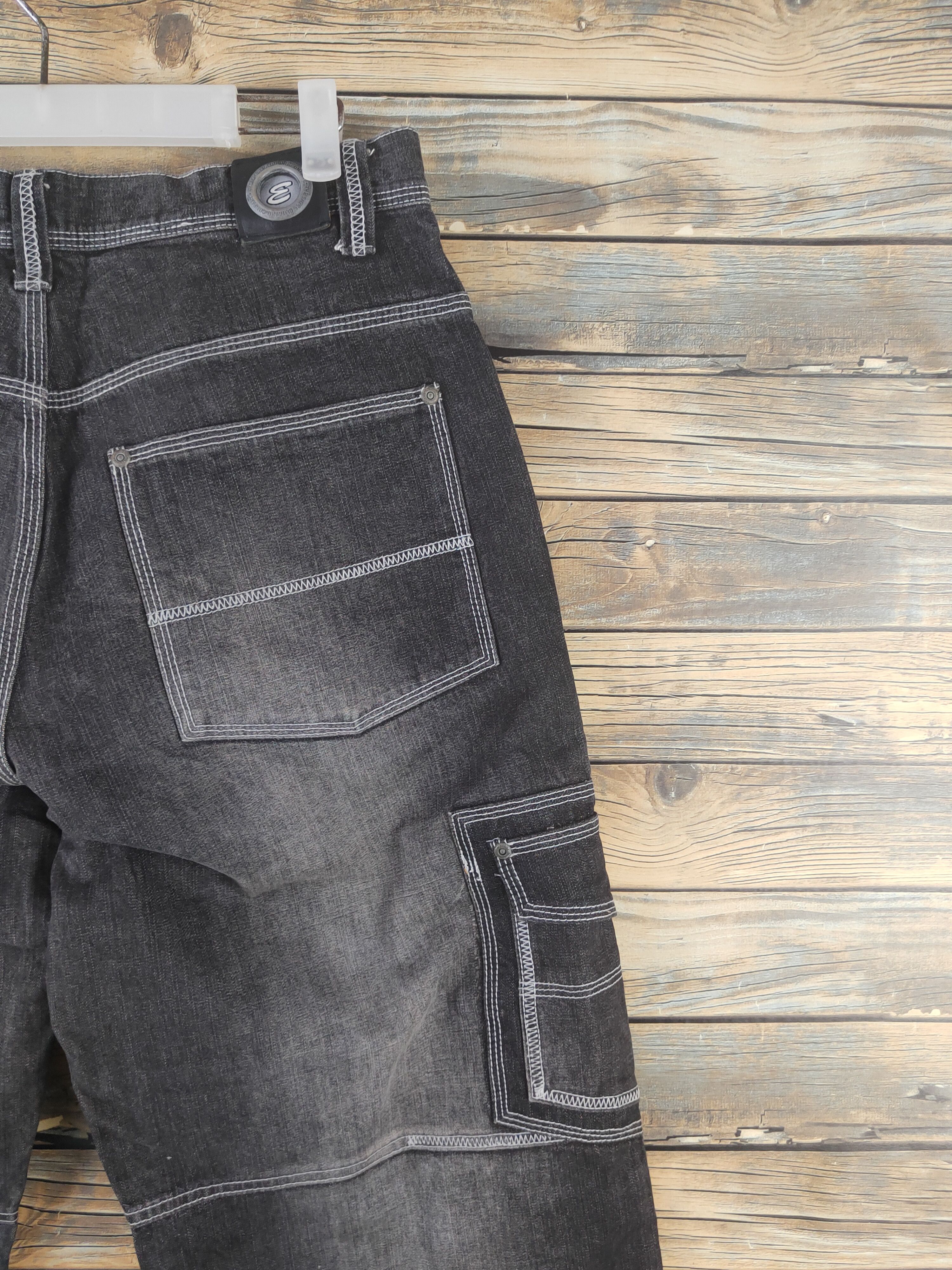 Enyce DL Enyce Black Distressed Ripped Jeans #1902 Size US 32 / EU 48 - 13 Thumbnail