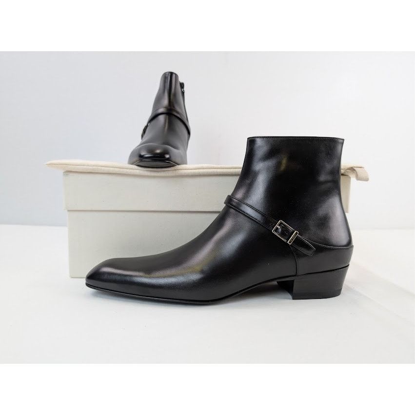 Saint Laurent Paris o1rshd1 Augustin 30 Zipped Boots in Nero Size US 8 / EU 41 - 20 Thumbnail