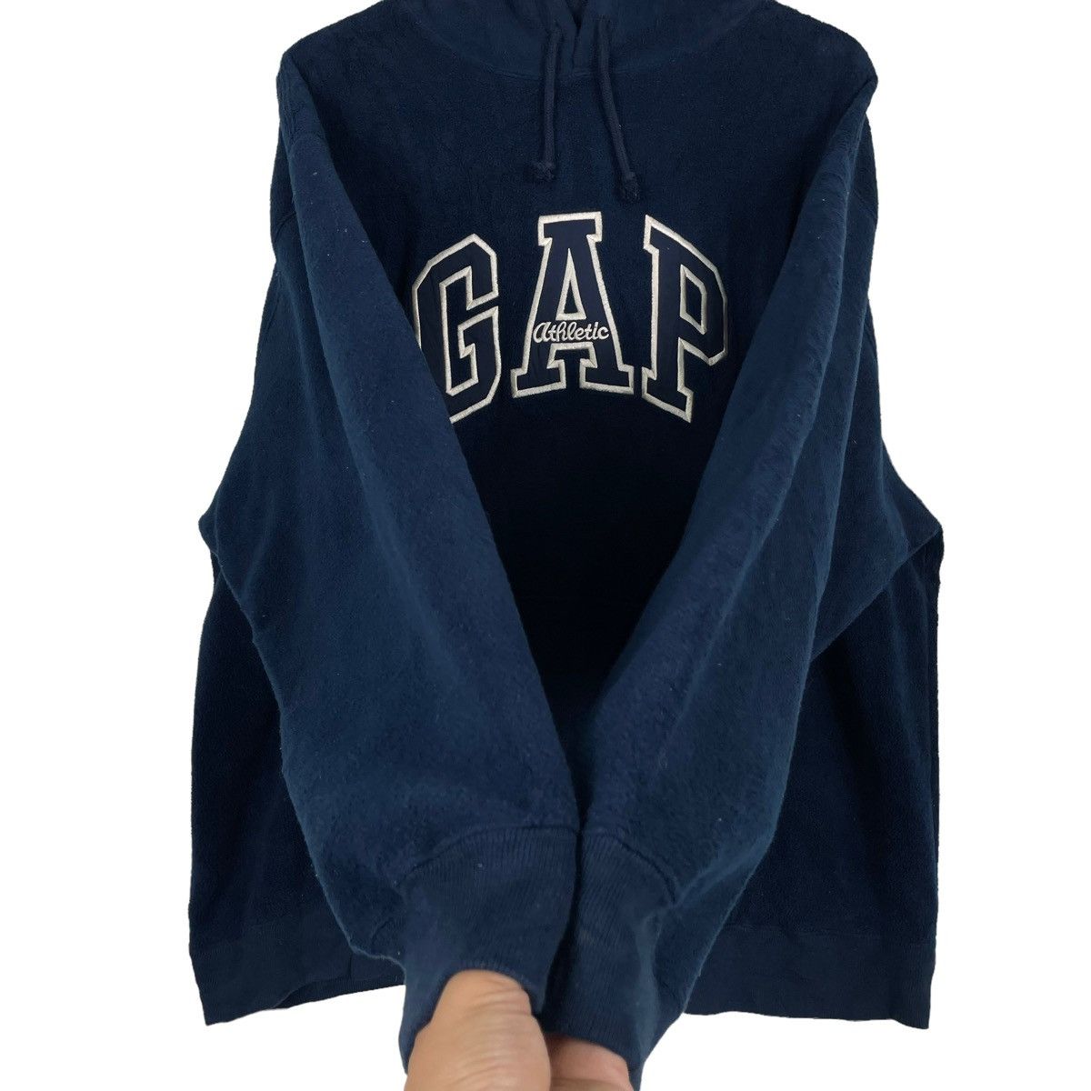 Gap × Vintage 💥90s GAP ATHLETIC FLEECE SWEATER PULLOVER HOODIE Size US XL / EU 56 / 4 - 7 Thumbnail