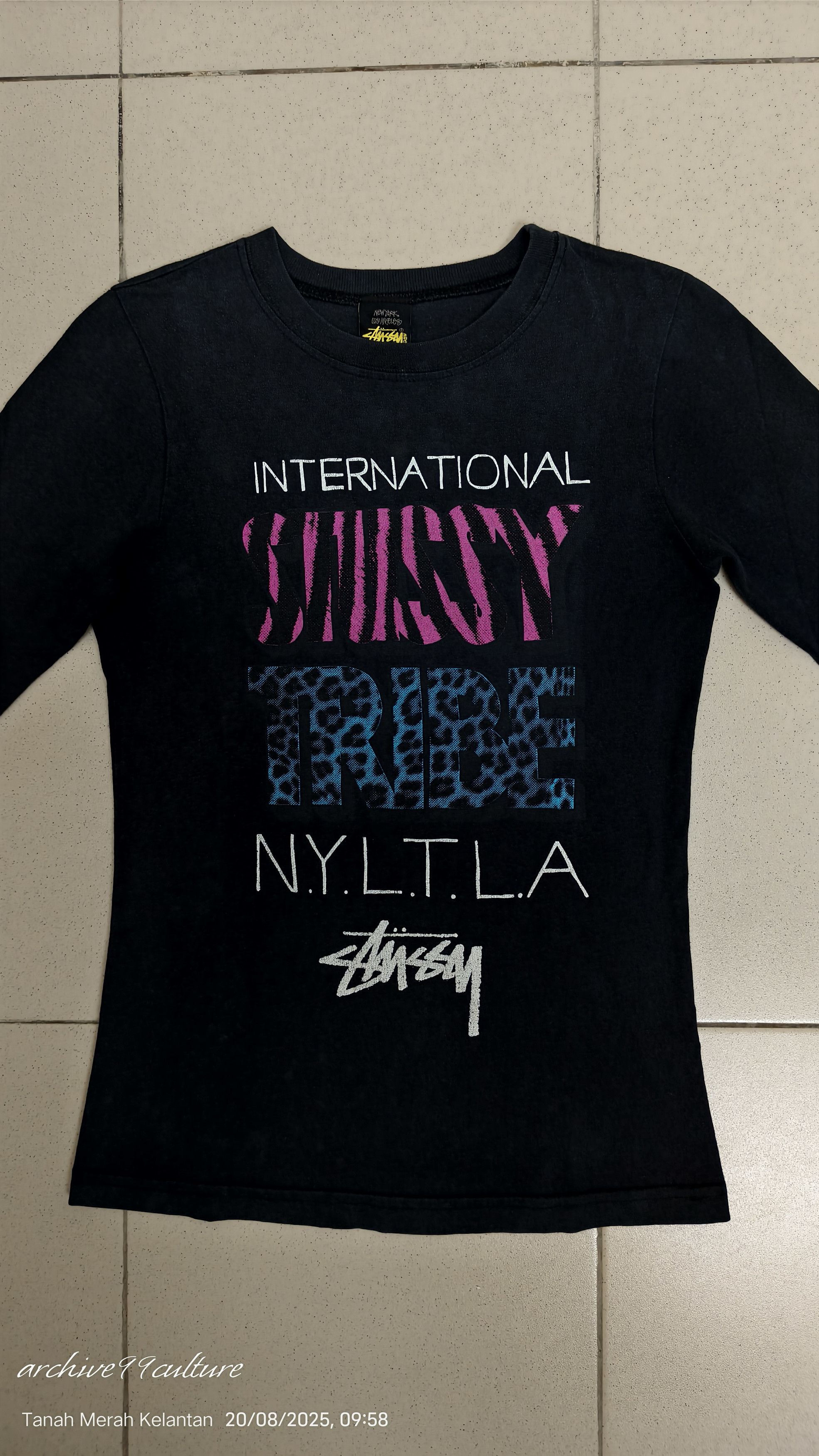 Stussy Vintage women's Stussy Tribe N.Y.T.L.A LS shirt Size S / US 4 / IT 40 - 11 Thumbnail