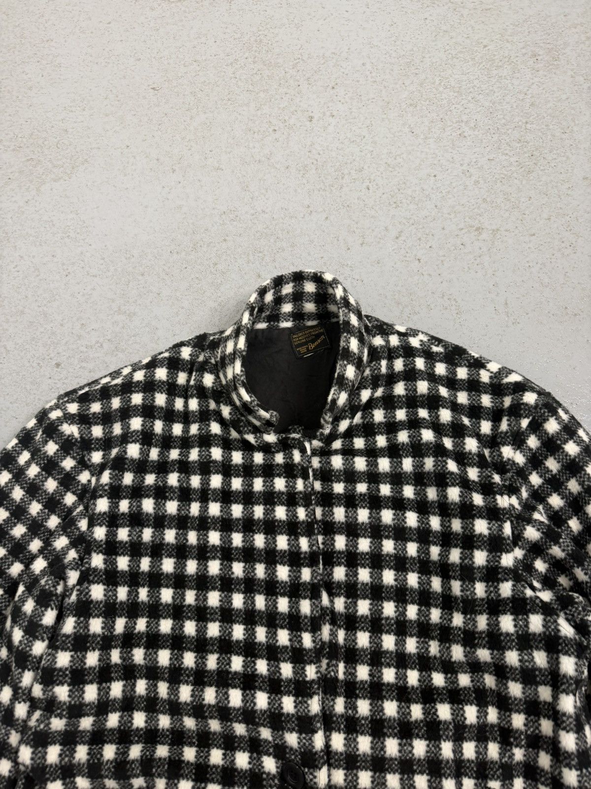 Vintage True Vintage 50s Benson Checkered Wool/ Cashmere Swing Coat Size XL / US 12-14 / IT 48-50 - 3 Thumbnail