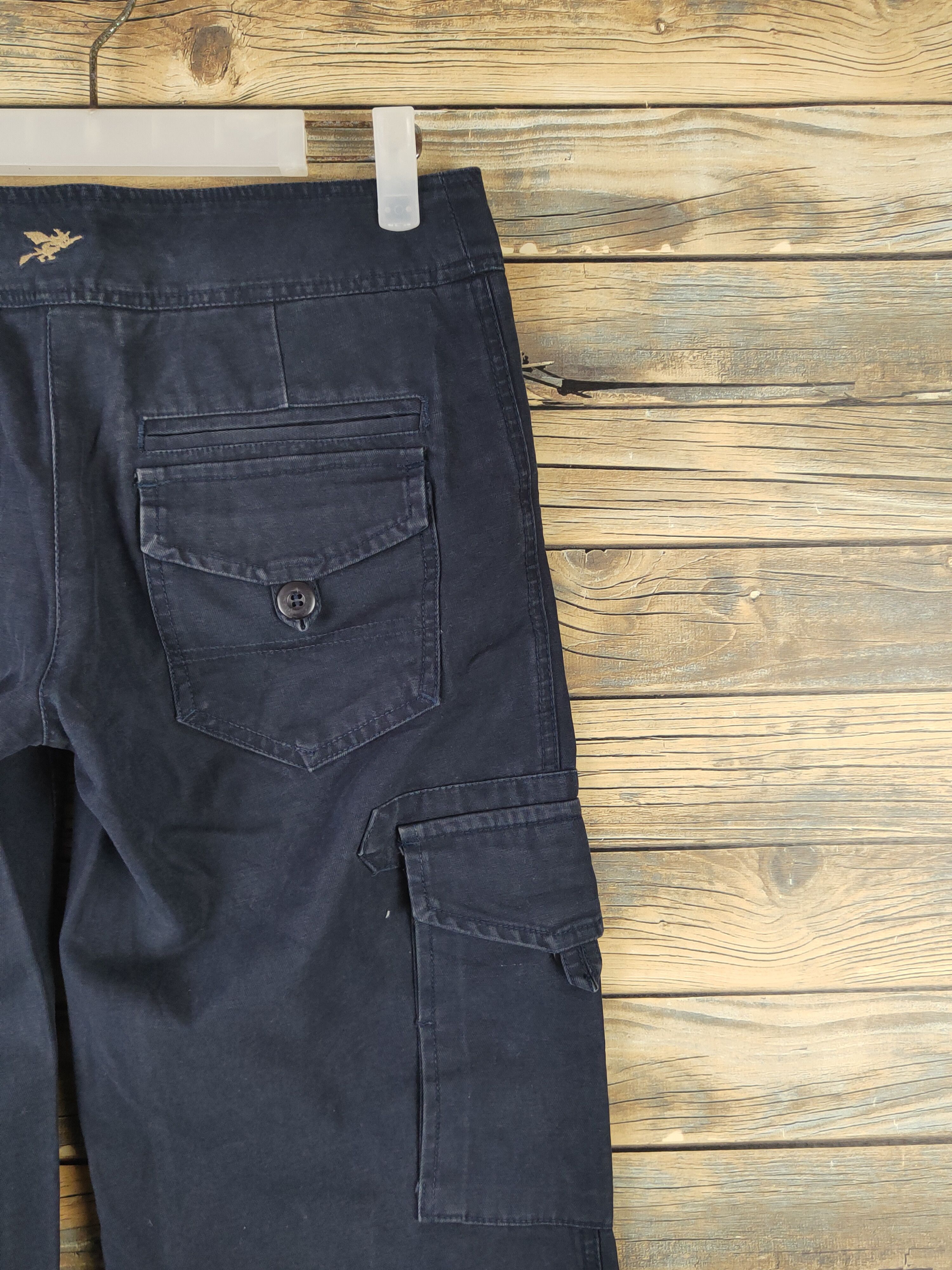 Japanese Brand DL Black Witch Navy Multipocket Tactical Cargo #1475 Size 27" / US 4 / IT 40 - 11 Thumbnail
