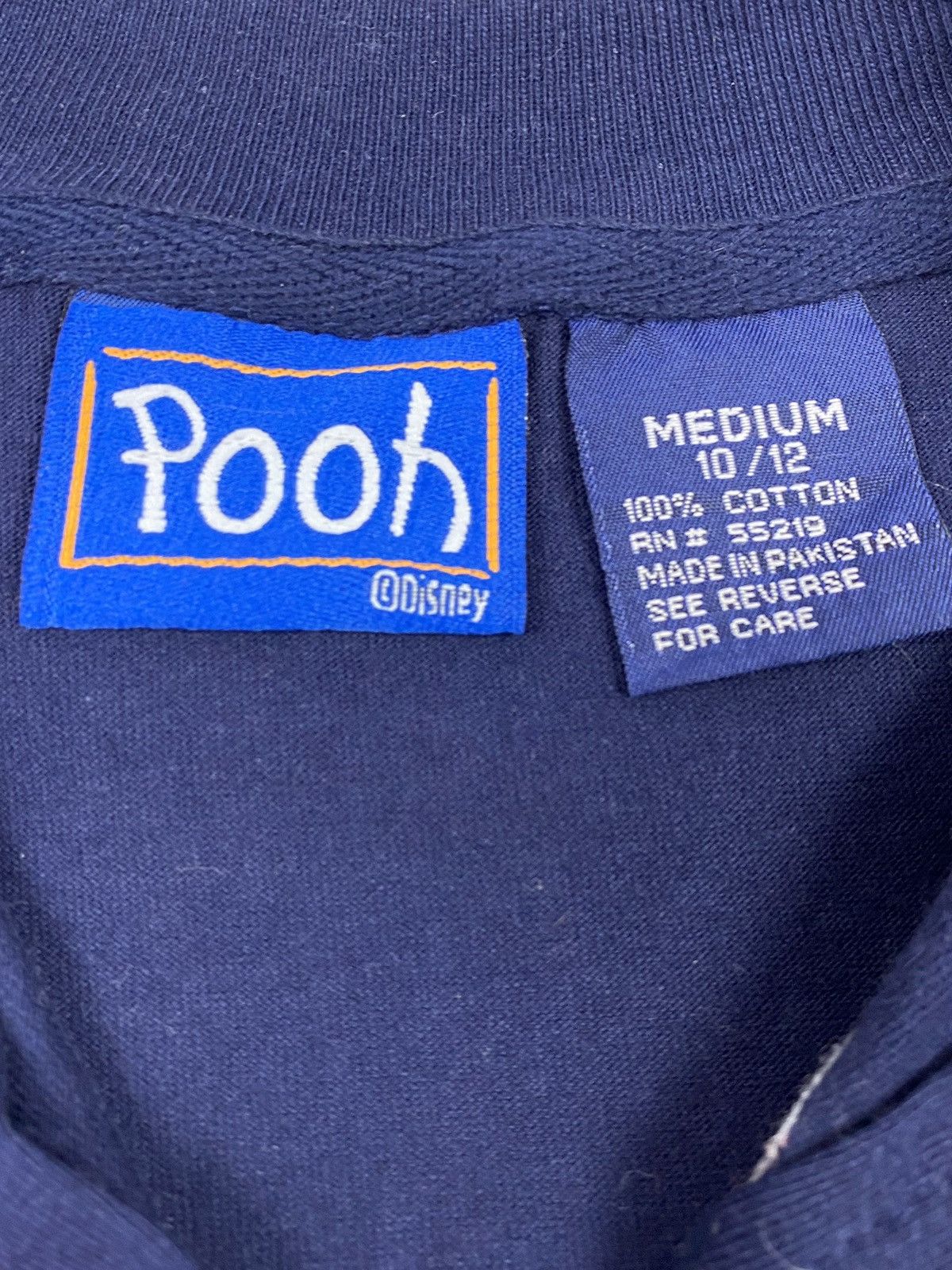 Disney 1990’s Vintage Winnie The Pooh Henley Long Sleeve Tee Size M / US 6-8 / IT 42-44 - 3 Thumbnail