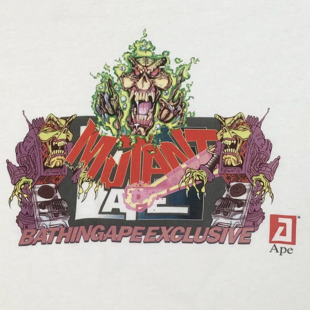 Bape × Nigo 🔥Vintage🔥 BAPE Oneita body MUTANT APE T-shirt NIGO Size US L / EU 52-54 / 3 - 2 Thumbnail