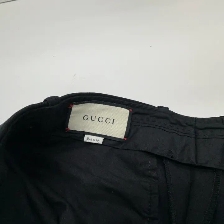 Gucci Gucci Black Flared Wool Silk Blend Pants-2507 Size 41" - 2 Thumbnail