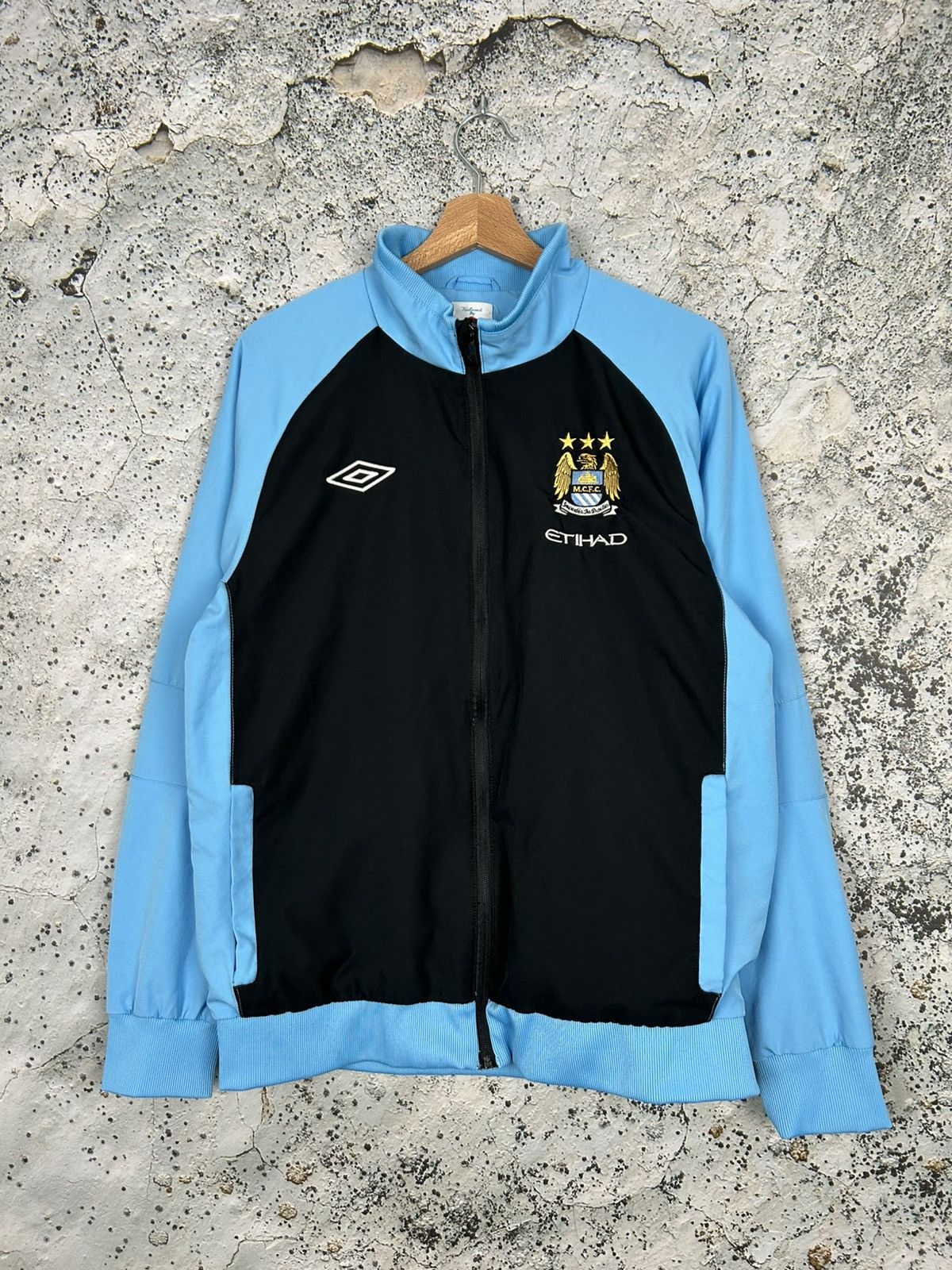 Umbro Vintage Manchester City Umbro Training Jacket Soccer Jersey Size US L / EU 52-54 / 3 - 1 Thumbnail