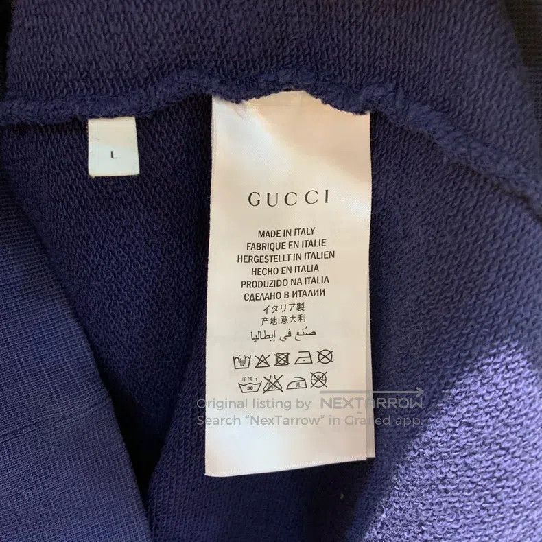 Gucci Gucci Rabbit embroidered blue sweatshirt Size US L / EU 52-54 / 3 - 5 Thumbnail