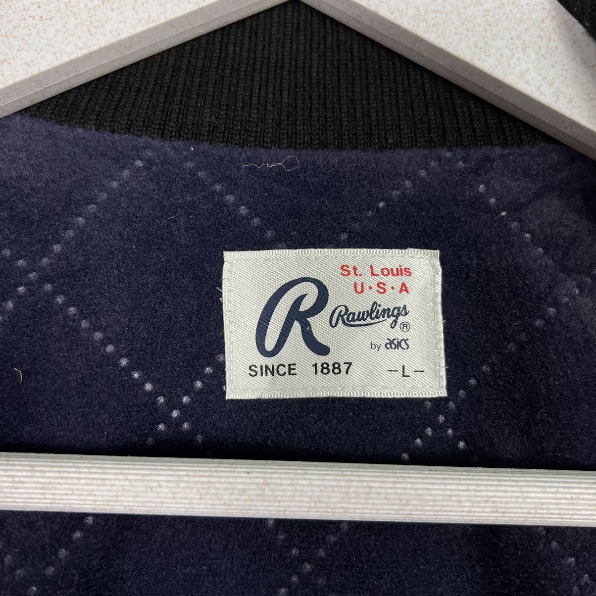 MLB 🔥 VINTAGE RAWLINGS SATIN STADIUM BOMBER JACKET Size US L / EU 52-54 / 3 - 14 Thumbnail