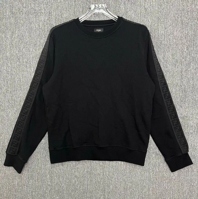 Fendi Fendi Black Cotton Men's Sweatshirt M Size 0089 Size US M / EU 48-50 / 2 - 1 Thumbnail