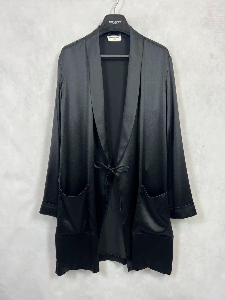 Saint Laurent Paris Saint Laurent Paris 23ss Mulberry Silk Crepe Satin Darth V Size US M / EU 48-50 / 2 - 1 Thumbnail