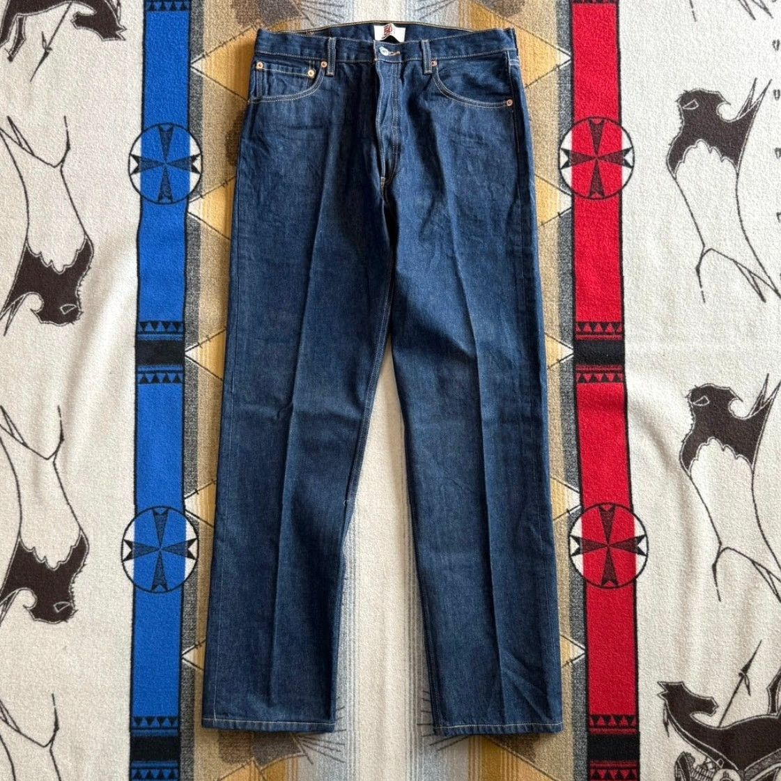 Levi's VINTAGE Levi’s 501xx Button Fly Denim Jeans Men 35x36 Blue Regular Inseam 36" Solid Mid Rise Straight 501oo? (Wait). Size US 35 - 3 Thumbnail
