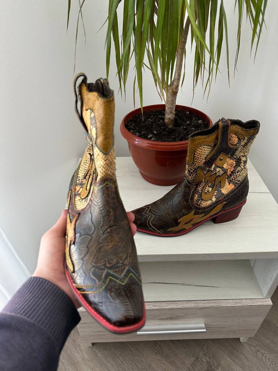 Japanese Brand × Vintage Vintage Japanese Laura Vita Cowboy Boots Size US 9 / IT 39 - 5 Thumbnail