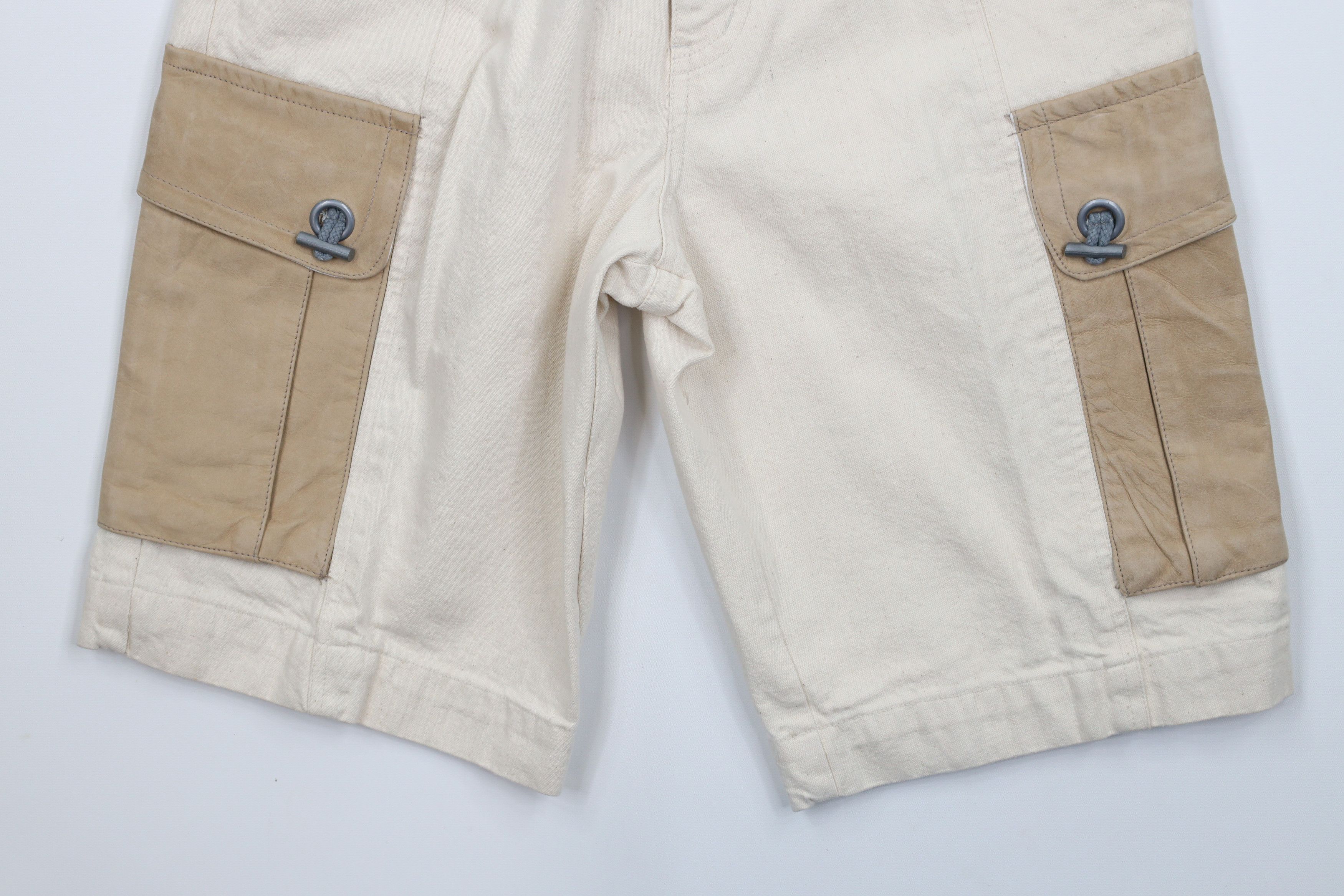 Vintage Deadstock Vintage 90s Streetwear Trim Denim Cargo Shorts Size US 30 / EU 46 - 4 Thumbnail