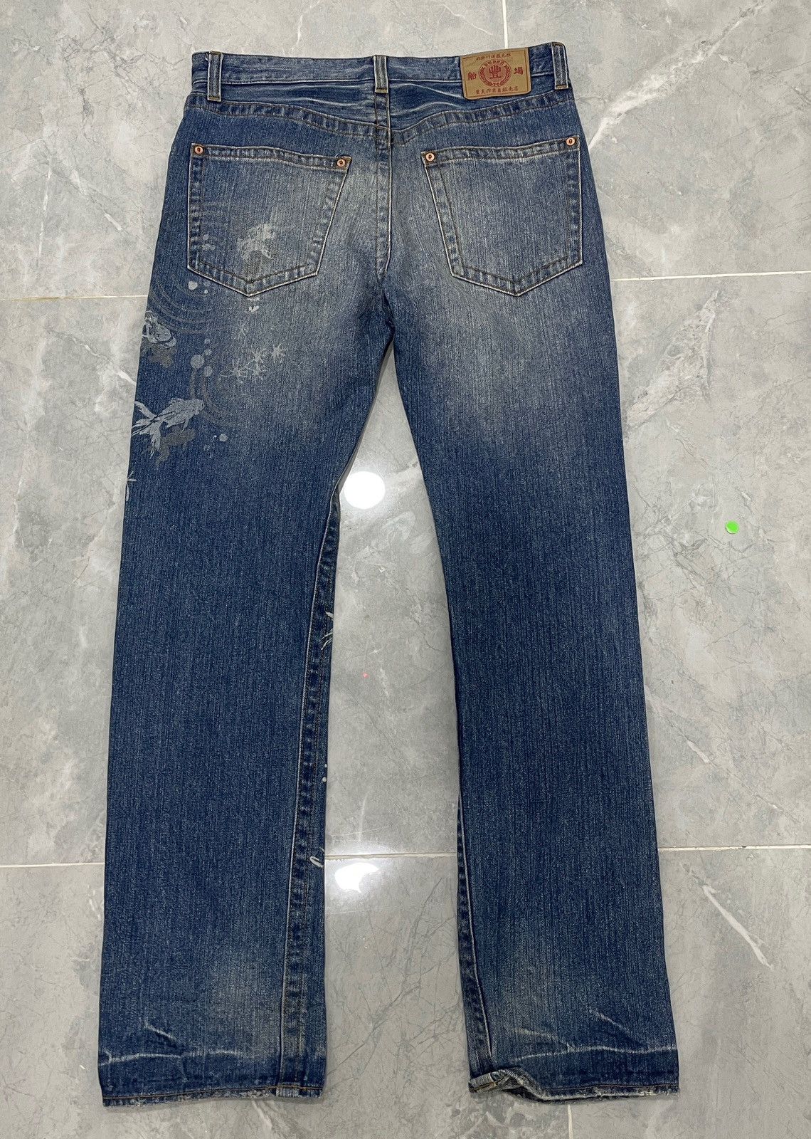 Japanese Brand BUDEN JAPANESE DENIM PANT KOI SUKAJAN STYLE Size US 35 - 14 Thumbnail