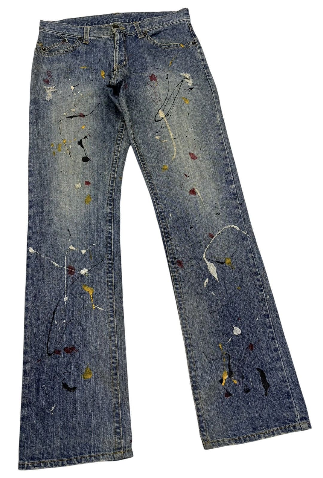 Kapital Vintage Painter Jeans Distress Michel Klein HelmutLang Style Size US 32 / EU 48 - 3 Thumbnail