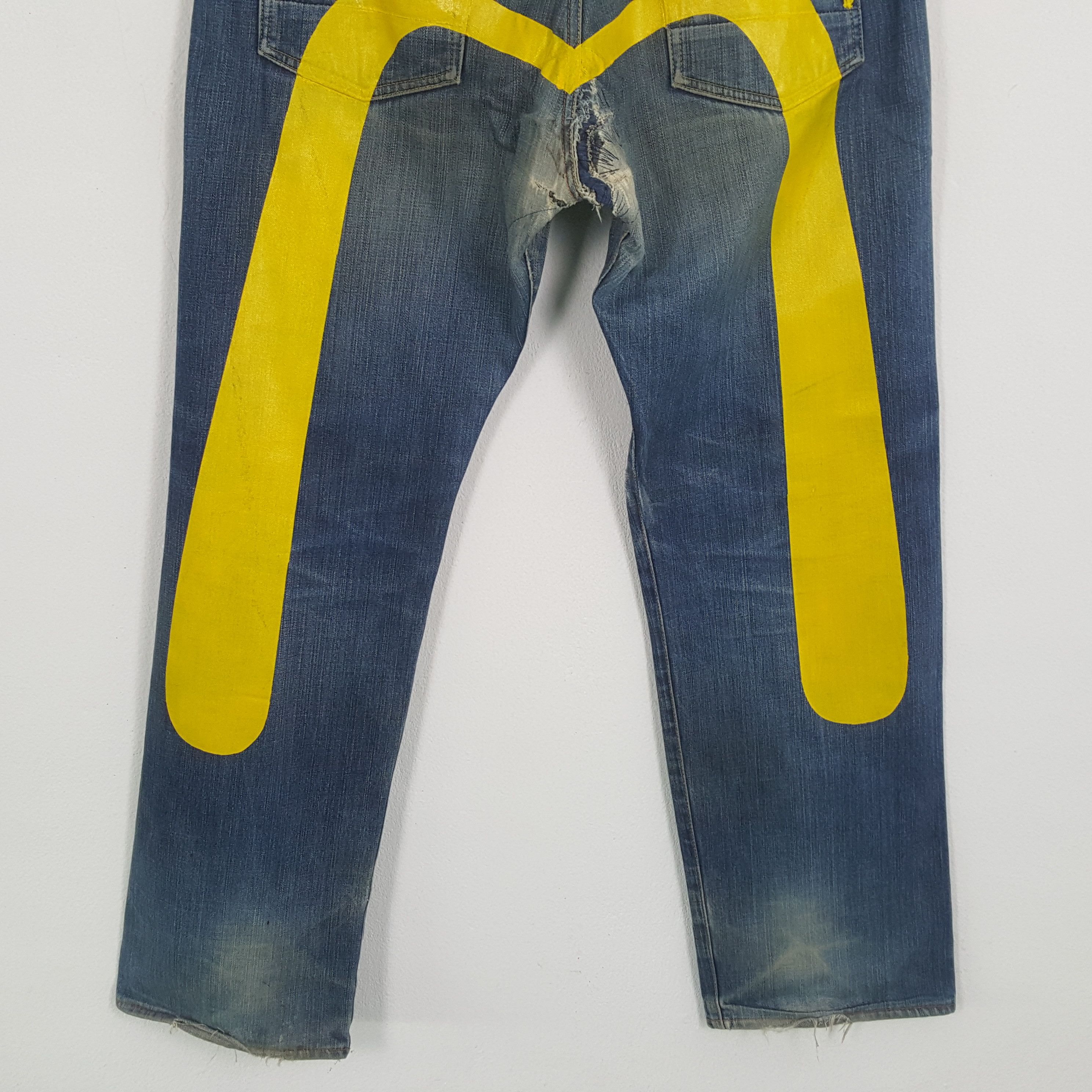 Evisu × Japanese Brand × Vintage Vintage EVISU Japanese Brand Daicock Custom Distressed Jeans Size US 36 / EU 52 - 3 Thumbnail